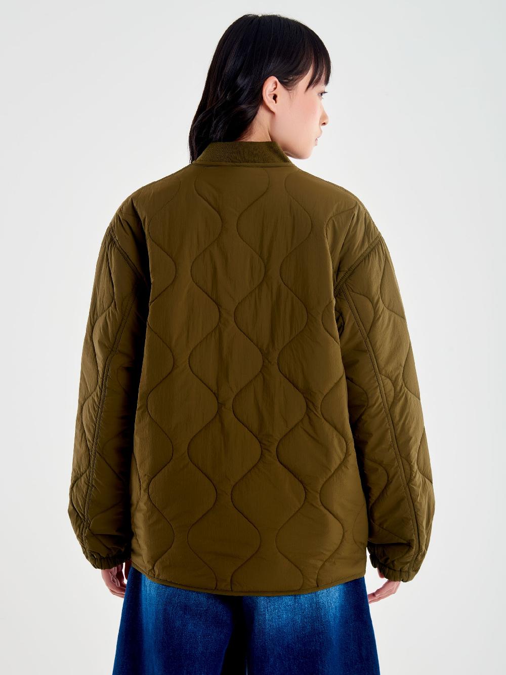 Vicolo Giacca Trapuntata Verde Saldi