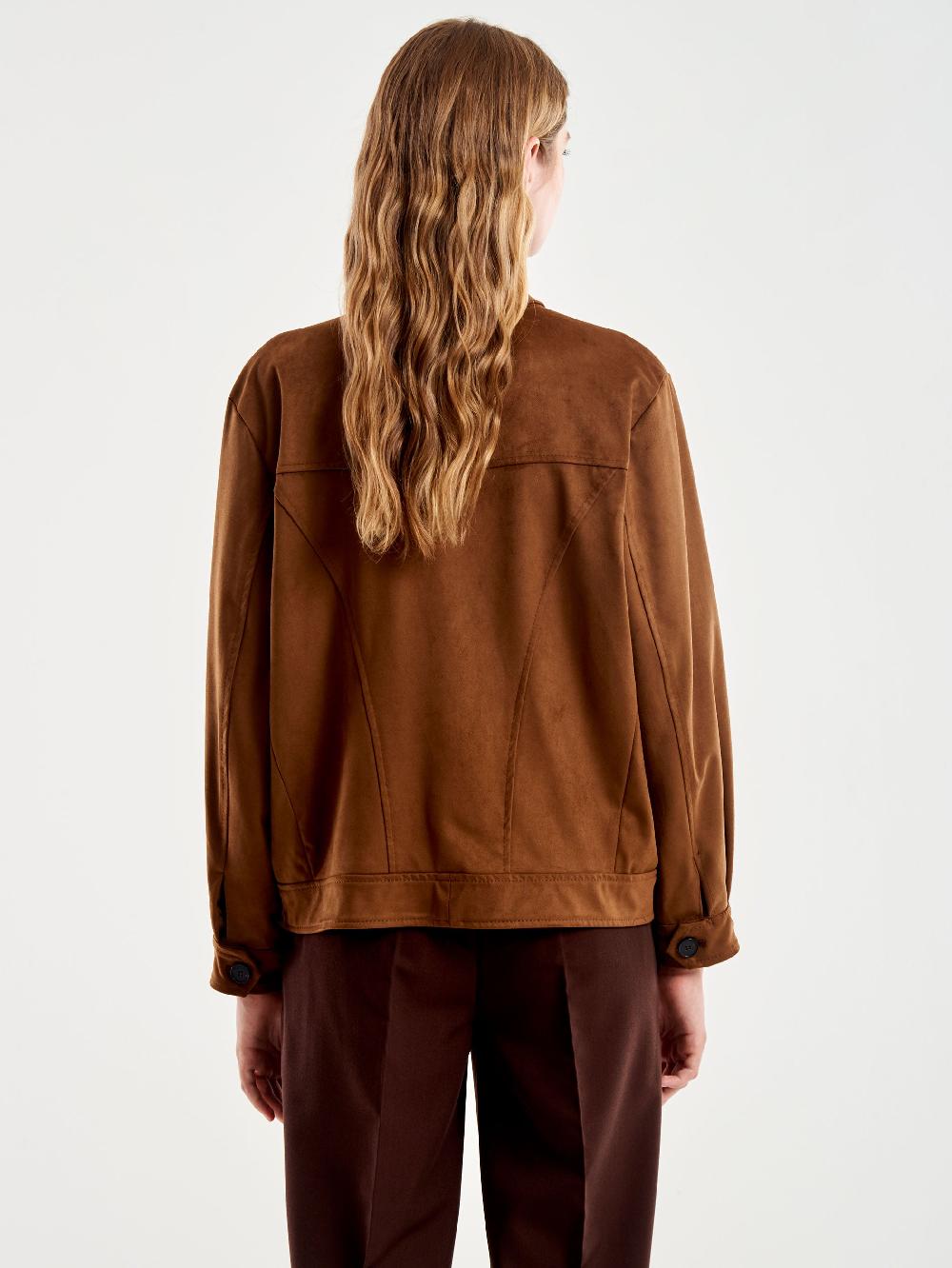 Vicolo Giacca in Alcantara Beige Offerte