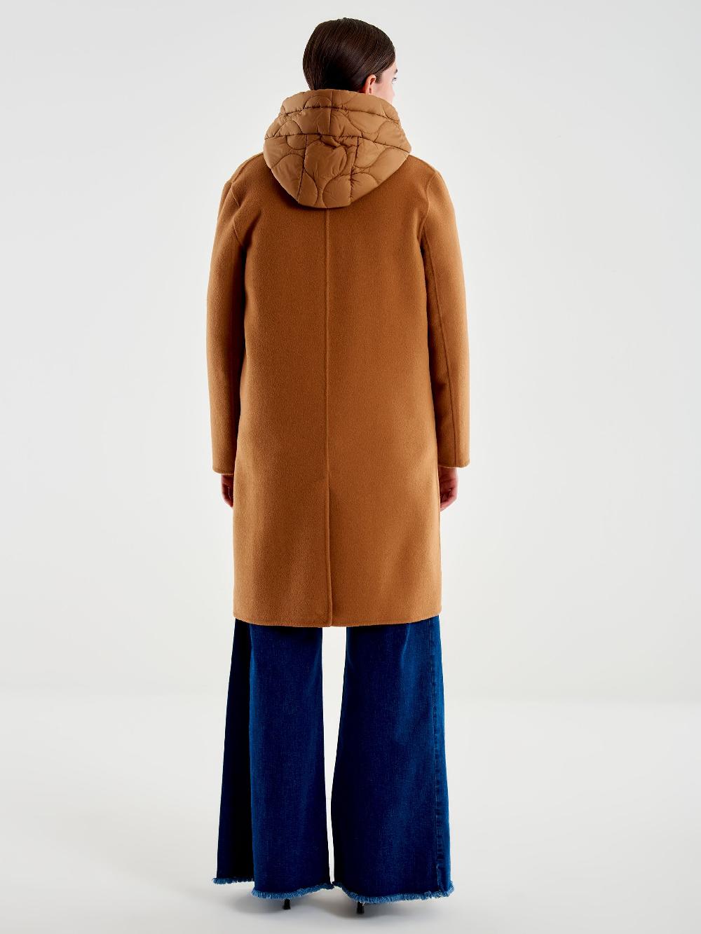 Vicolo Cappotto con Gilet Imbottito Cammello Vendita