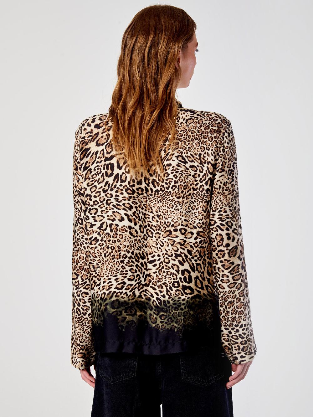 Vicolo Camicia Animalier SfumataBeige Negozi Online