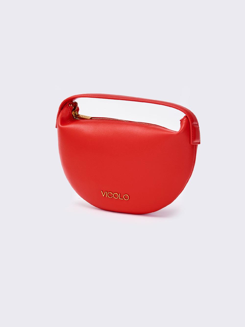 Vicolo Borsa Croissant Rossa Outlet