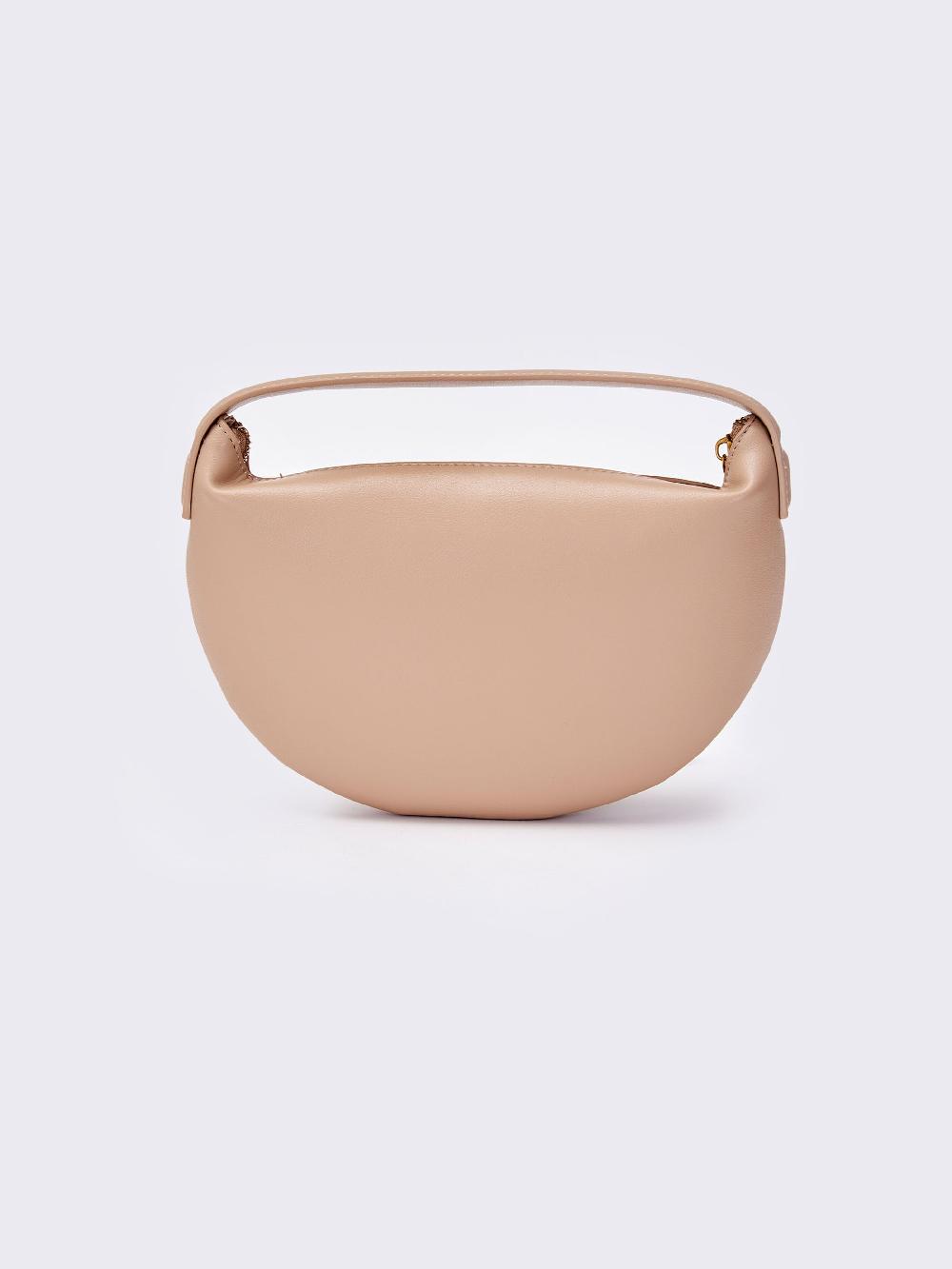 Vicolo Borsa Croissant Beige Saldi