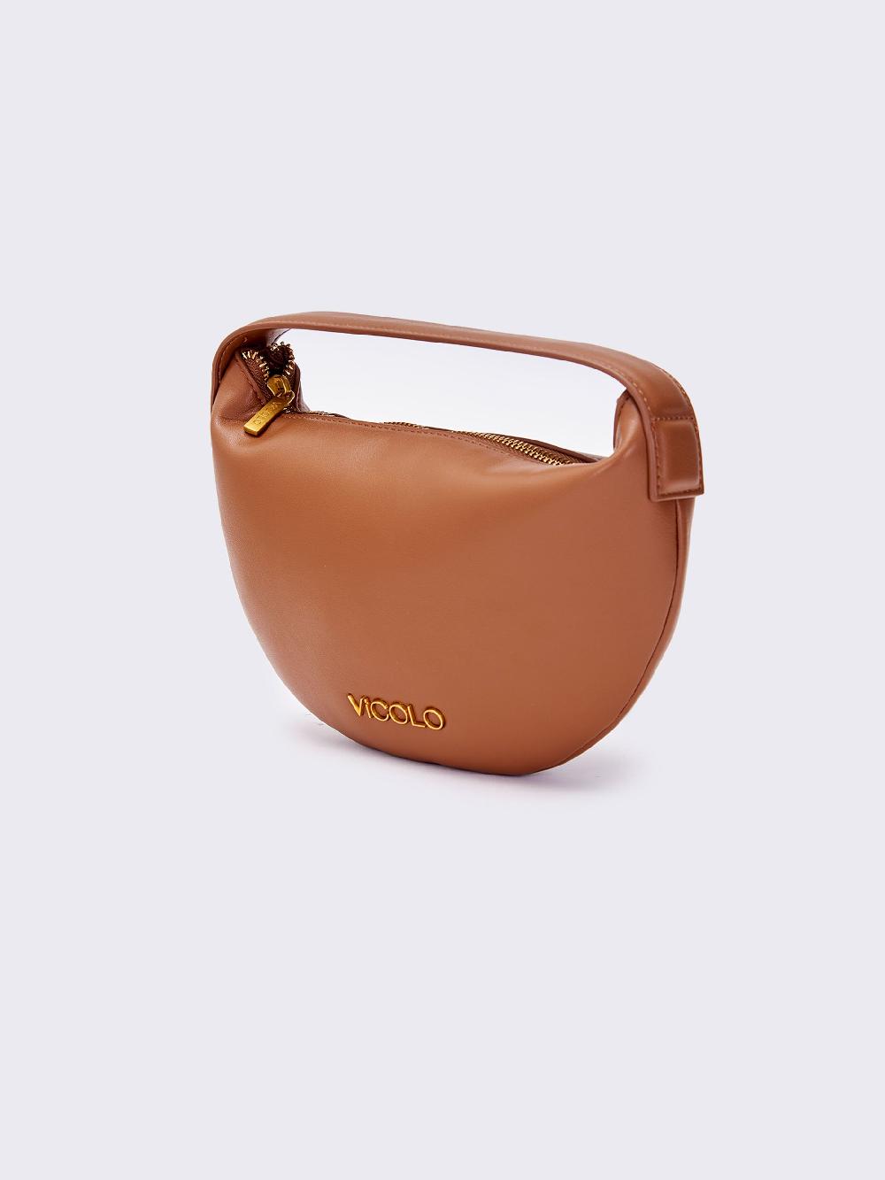 Vicolo Borsa Croissant Cammello Offerte