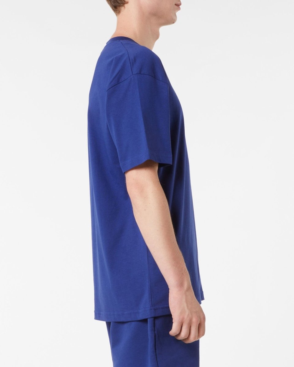 Vision Of Super BLUE T-SHIRT WITH EMBROIDERED FLAMING HEART Offerte