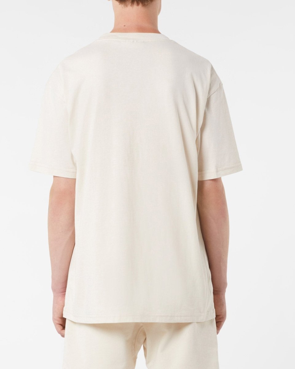 Vision Of Super SAND T-SHIRT WITH EMBROIDERED FLAMING HEART Vendita Calda