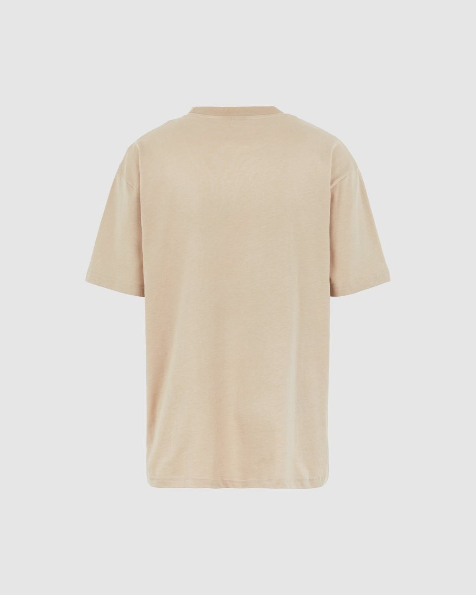 Vision Of Super LIGHT BROWN T-SHIRT WITH EMBROIDERED FLAMING HEART I Più Venduti