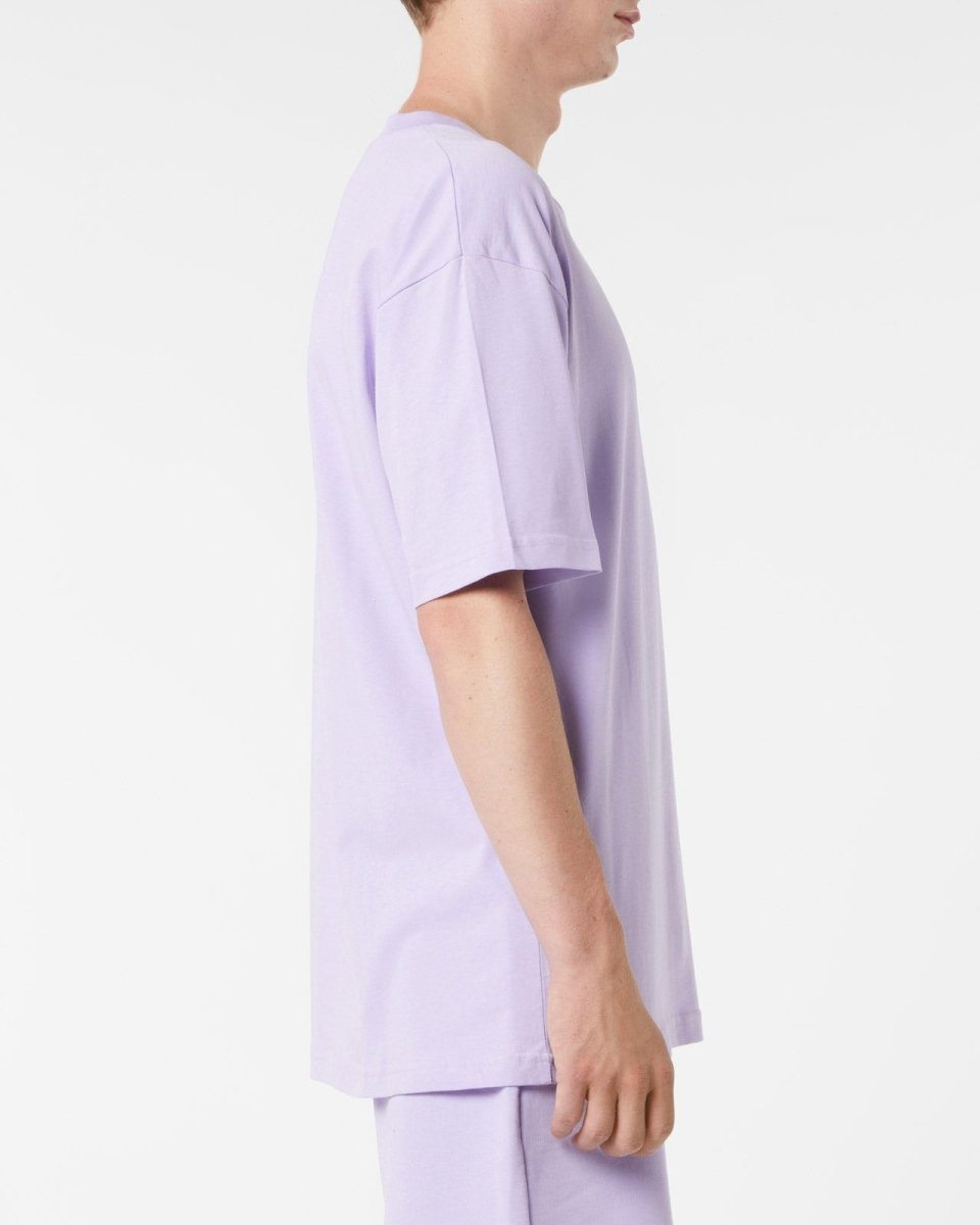 Vision Of Super LILAC T-SHIRT WITH EMBROIDERED FLAMING HEART Consegna Veloce