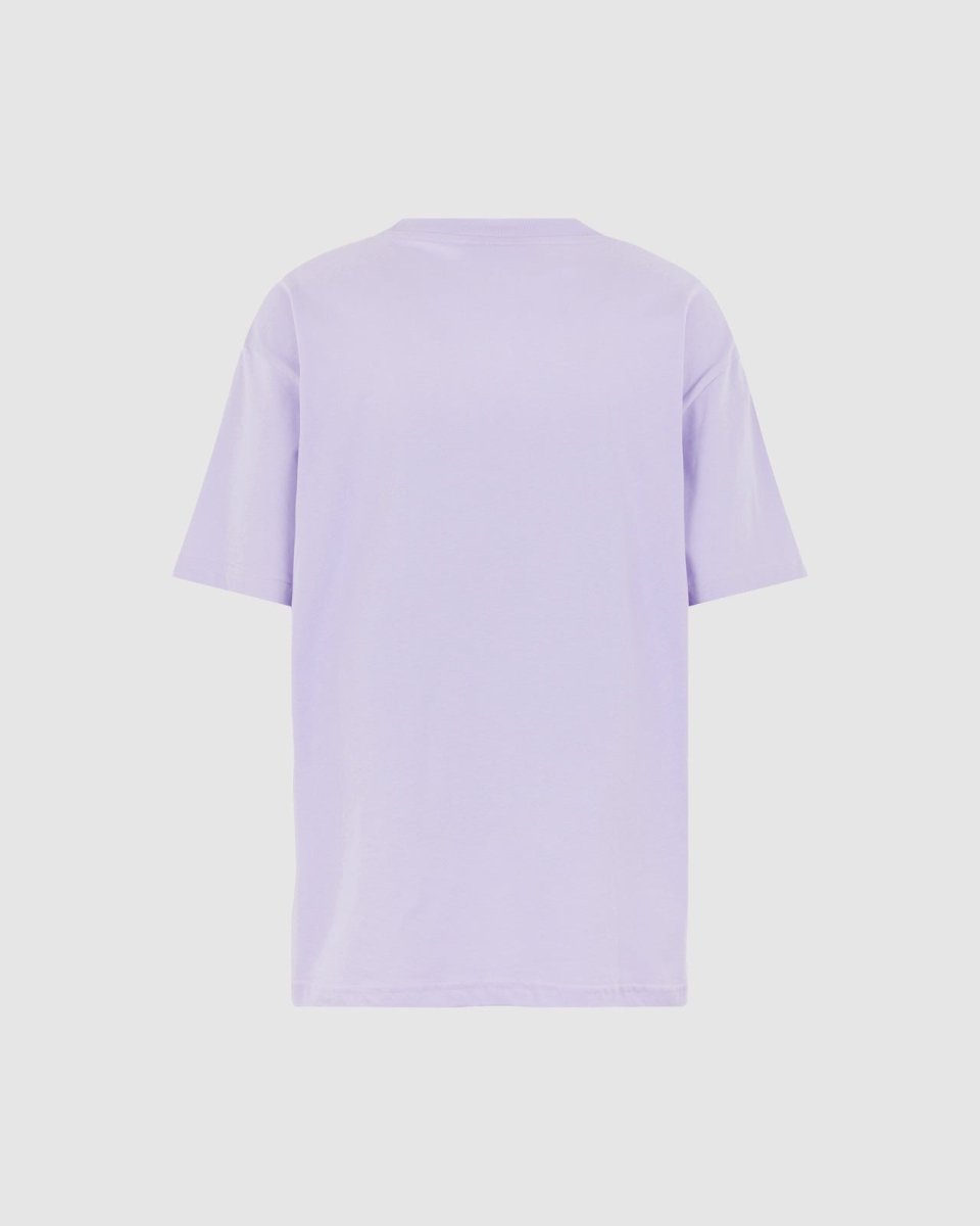 Vision Of Super LILAC T-SHIRT WITH EMBROIDERED FLAMING HEART Consegna Veloce
