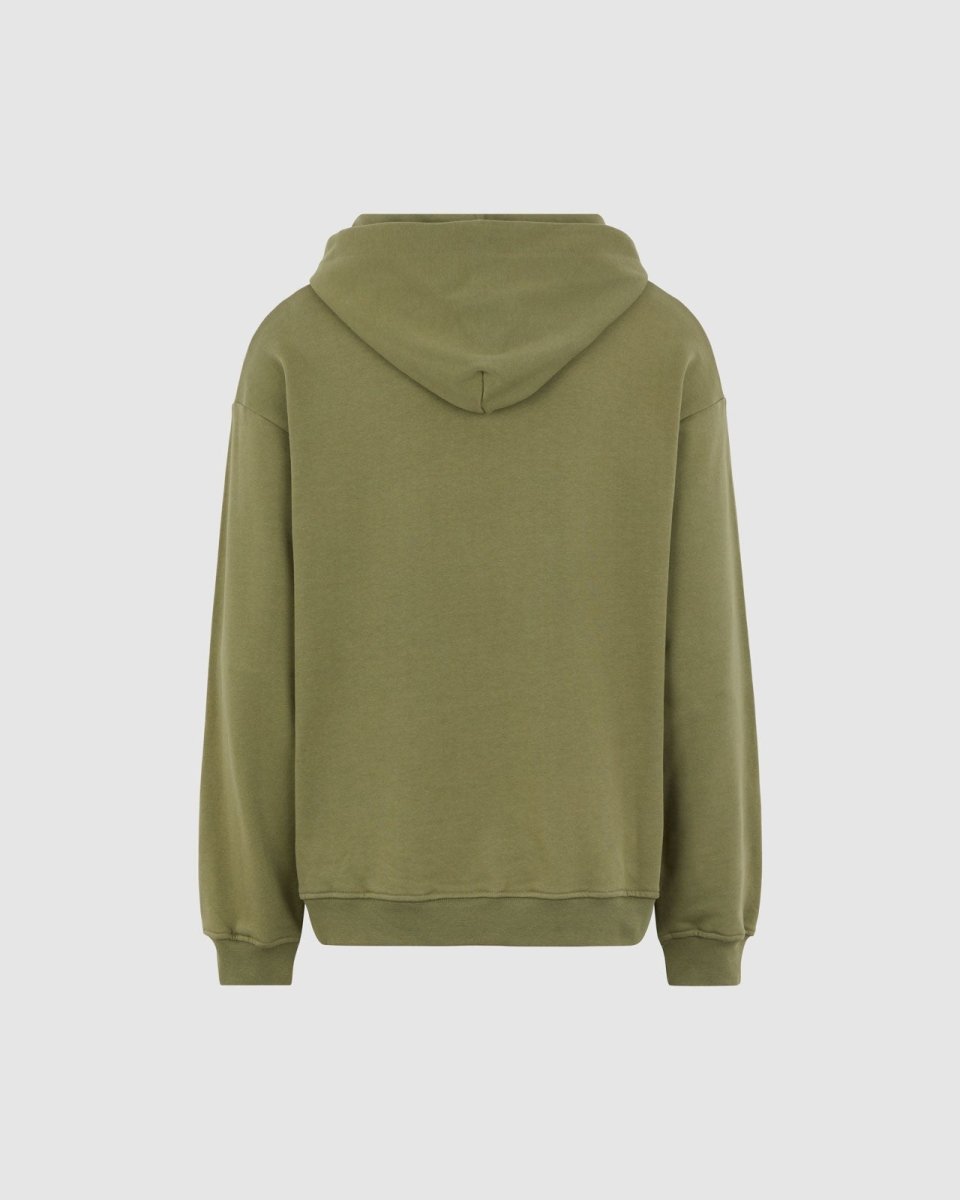 Vision Of Super GREEN HOODIE WITH EMBROIDERED FLAMING HEART Vendite Flash