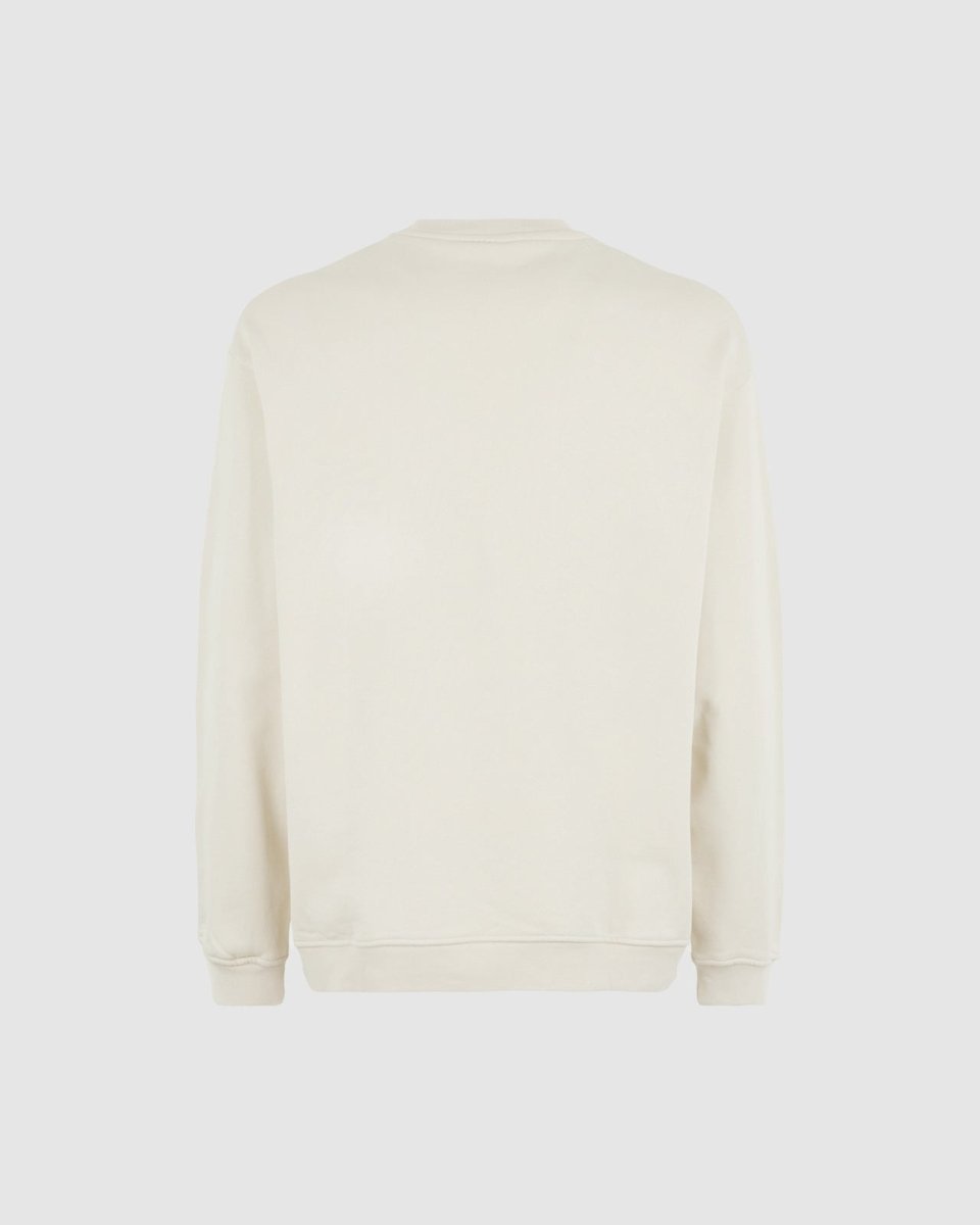 Vision Of Super SAND CREWNECK WITH EMBROIDERED FLAMING HEART Qualità