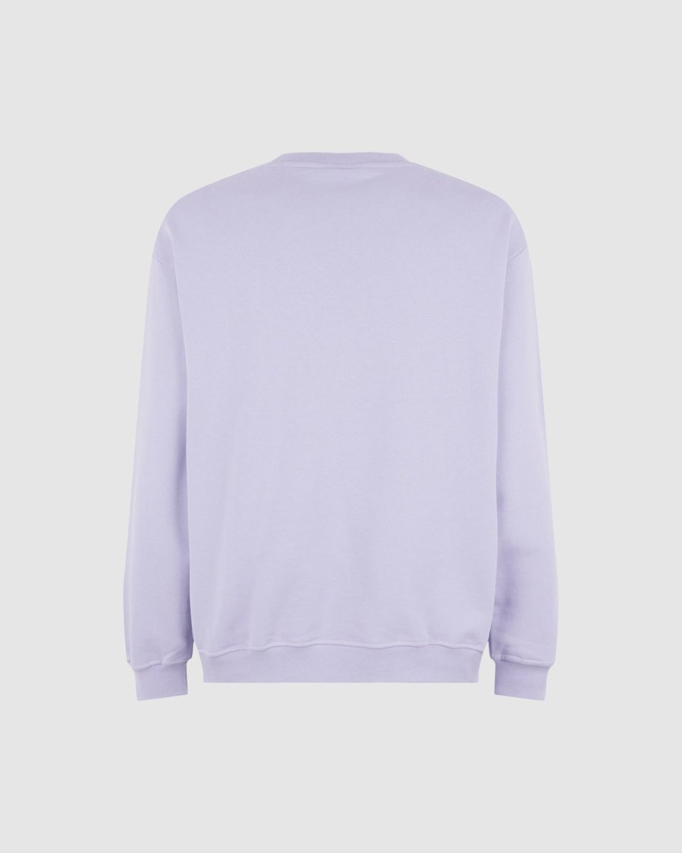 Vision Of Super LILAC CREWNECK WITH EMBROIDERED FLAMING HEART Soddisfazione Garantita