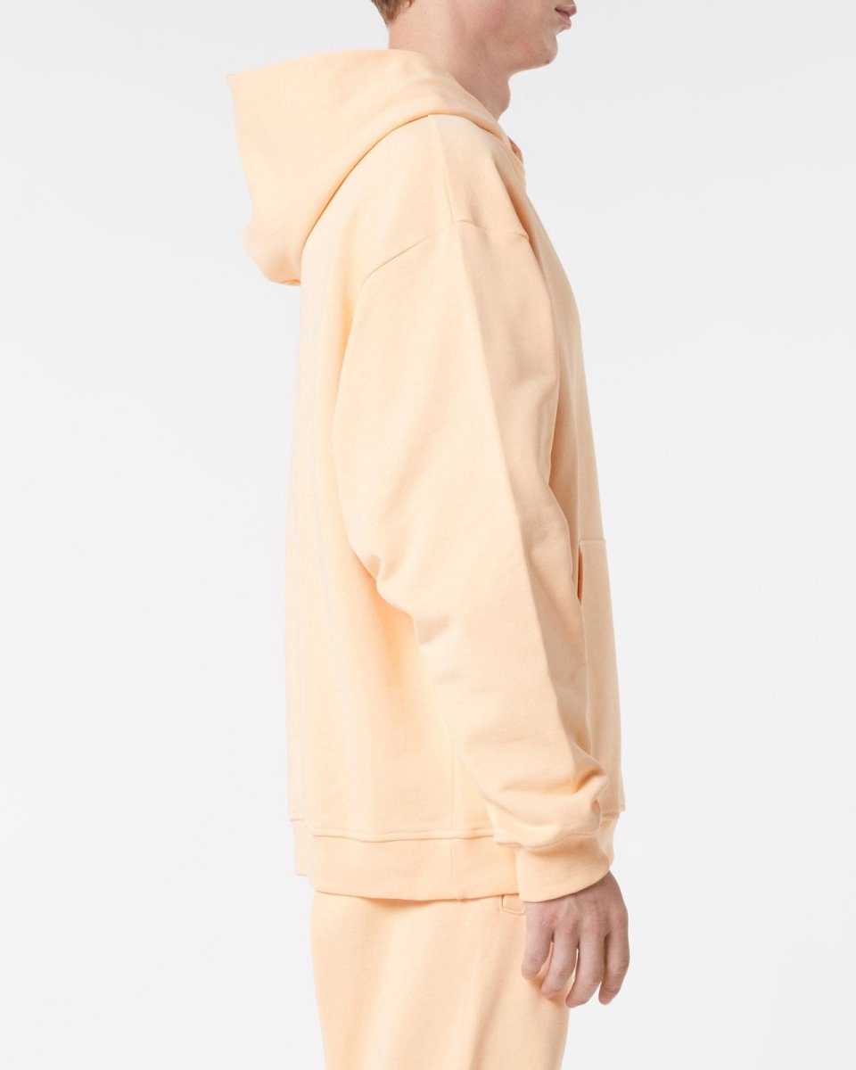 Vision Of Super PEACH HOODIE WITH EMBROIDERED FLAMING HEART Affare Del Giorno