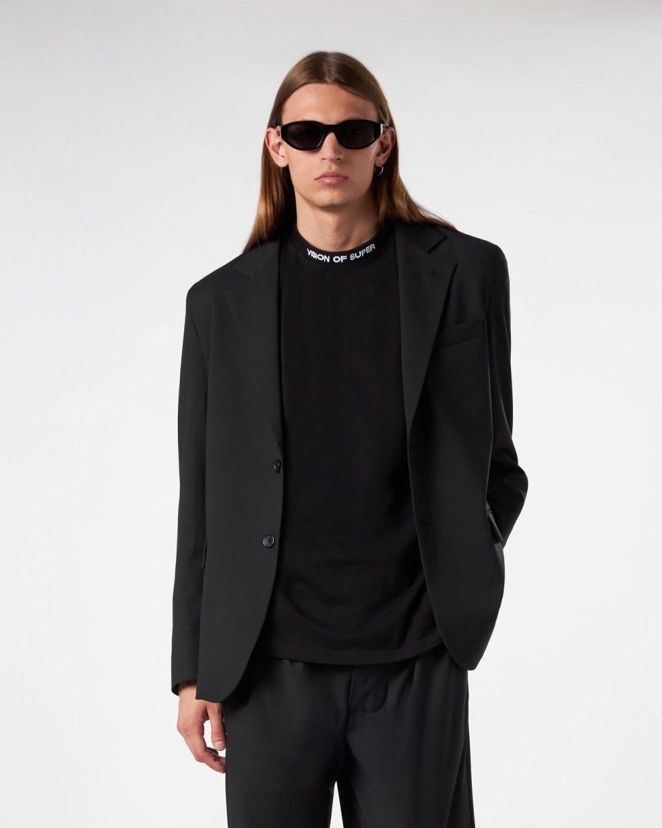 Vision Of Super BLACK BLAZER WITH INTERNAL FLAMES Offerta