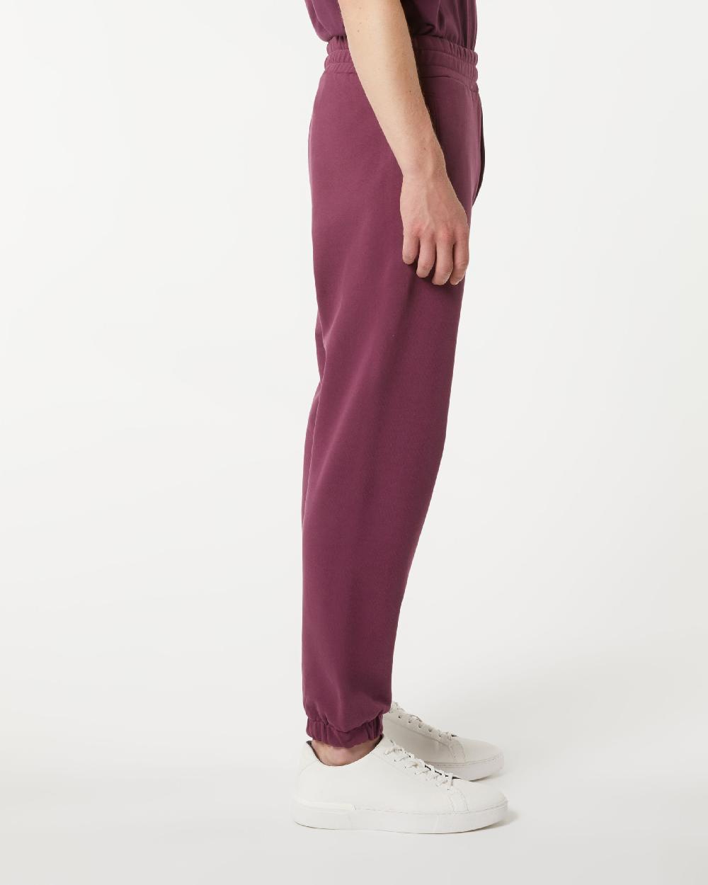 Vision Of Super GRAPE WINE PANTS WITH EMBROIDERED FLAMING HEART Nuova