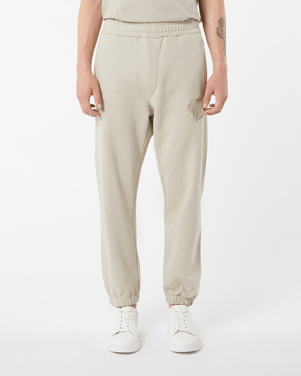 Vision Of Super LONDON FOG PANTS WITH EMBROIDERED FLAMING HEART Moda