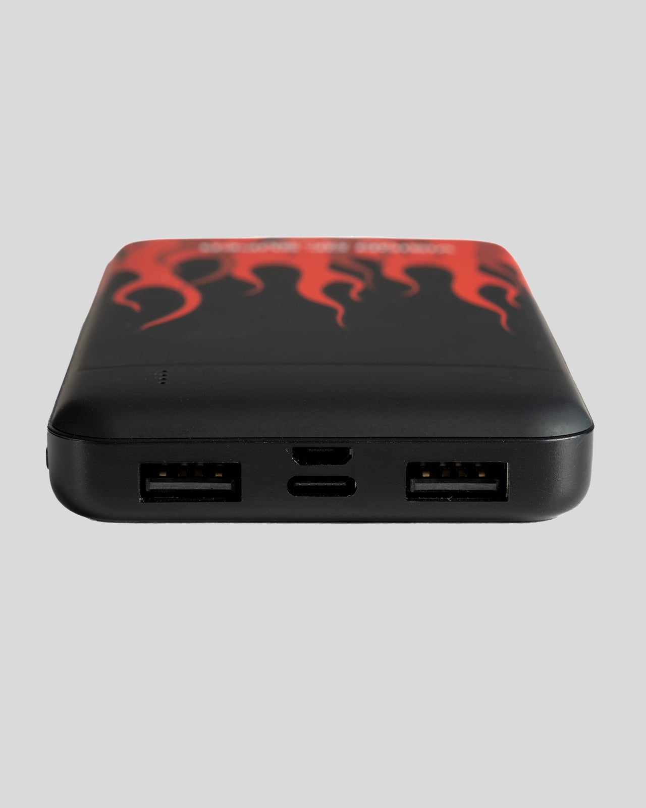 Vision Of Super BLACK POWERBANK WITH RED FLAMES AND WHITE LOGO Fino Al -60%