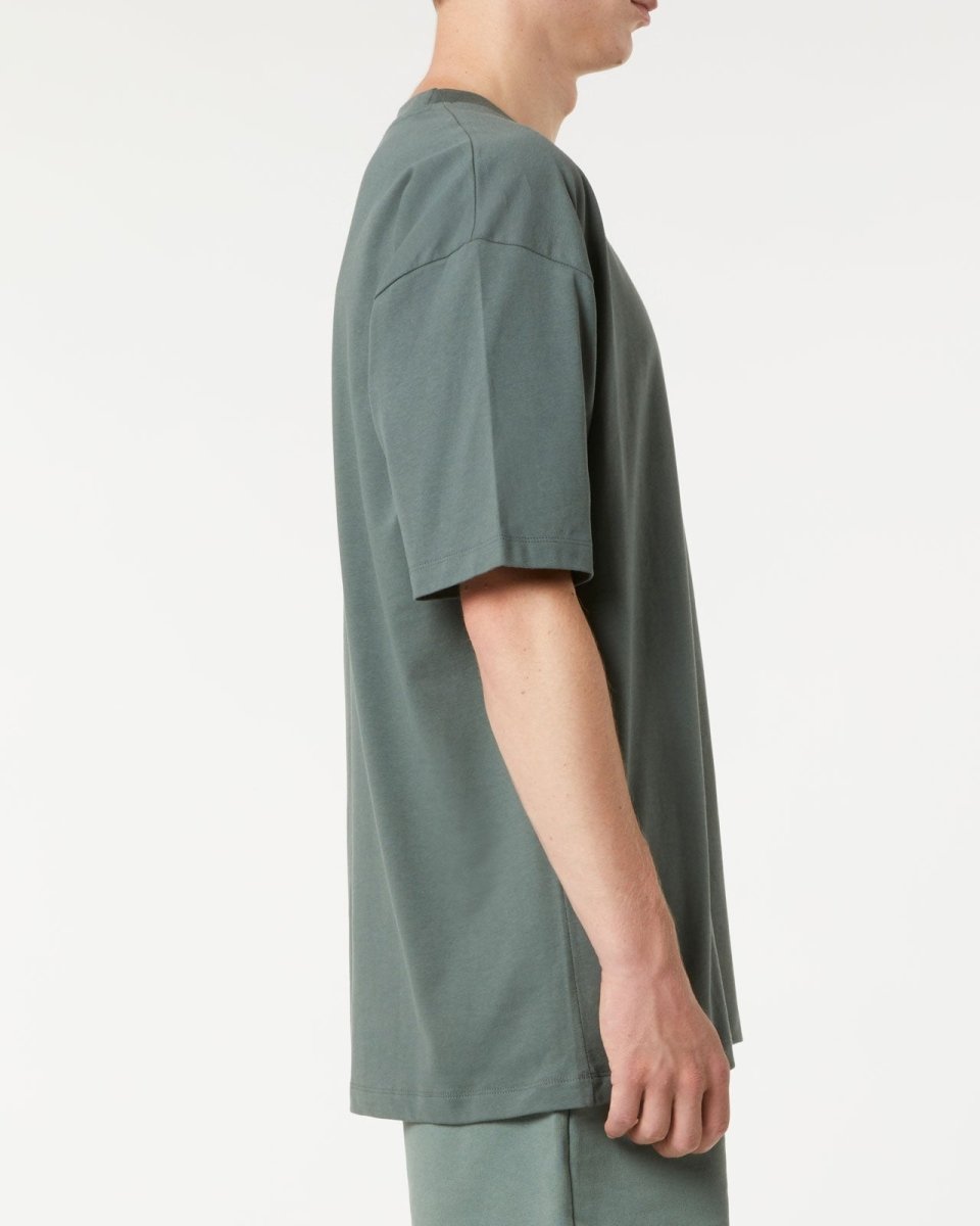 Vision Of Super BALSAM GREEN T-SHIRT WITH EMBROIDERED FLAMING HEART Sconto