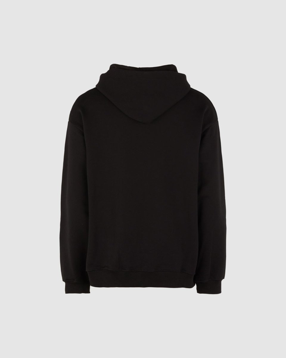 Vision Of Super BLACK HOODIE WITH EMBROIDERED FLAMING HEART 2025