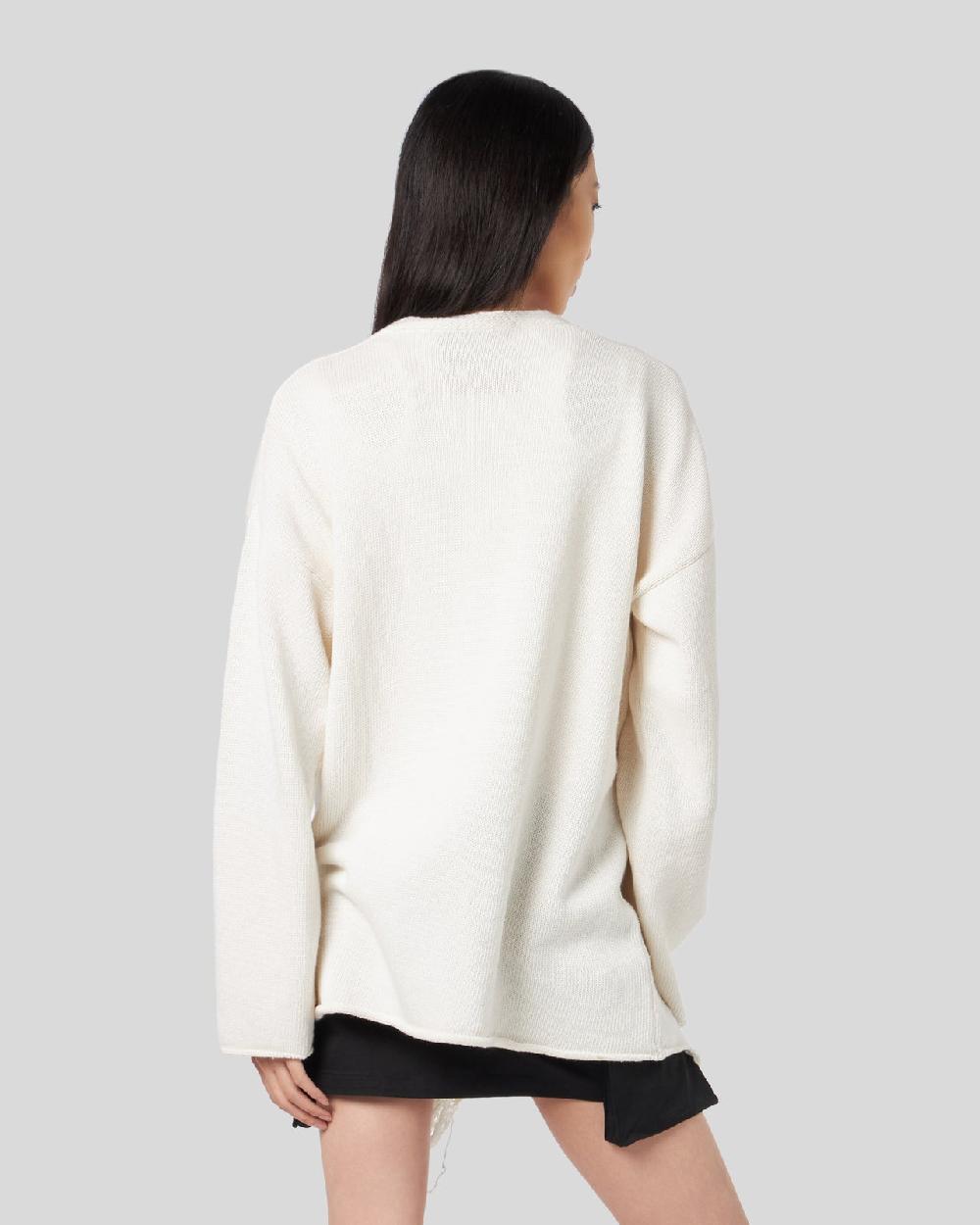 Vision Of Super SAND CARDIGAN WITH PRINTED TRIBAL FLAMES Saldi