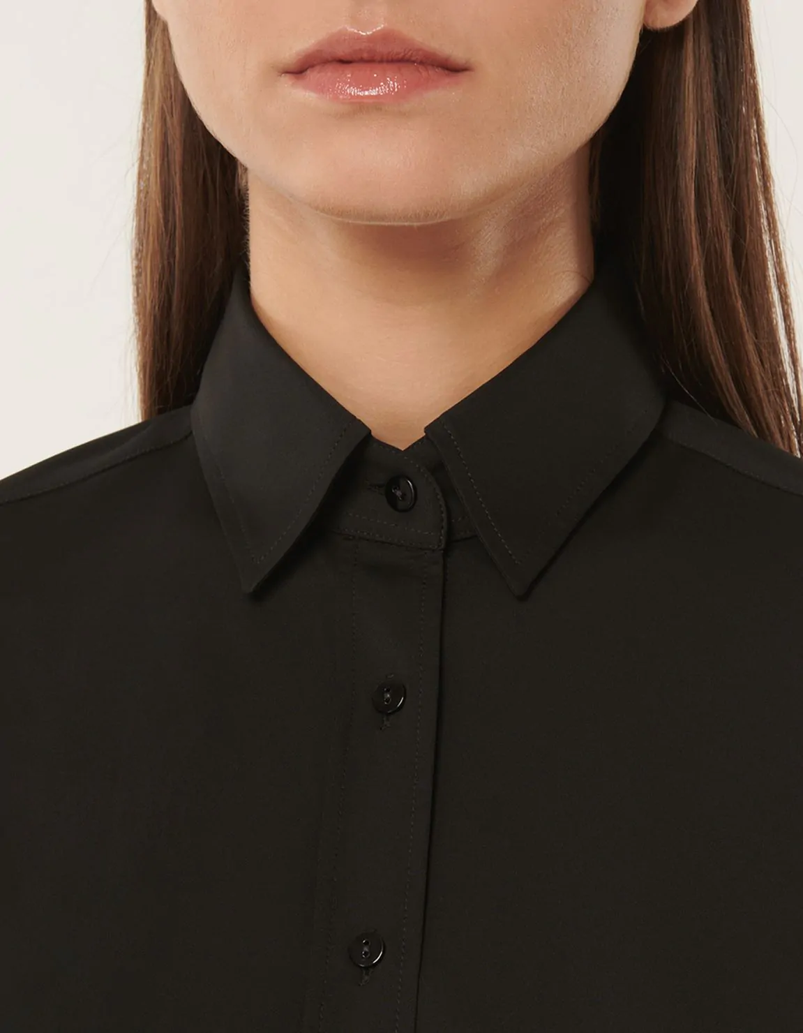 Xacus Camicia Nero Active Tinta Unita