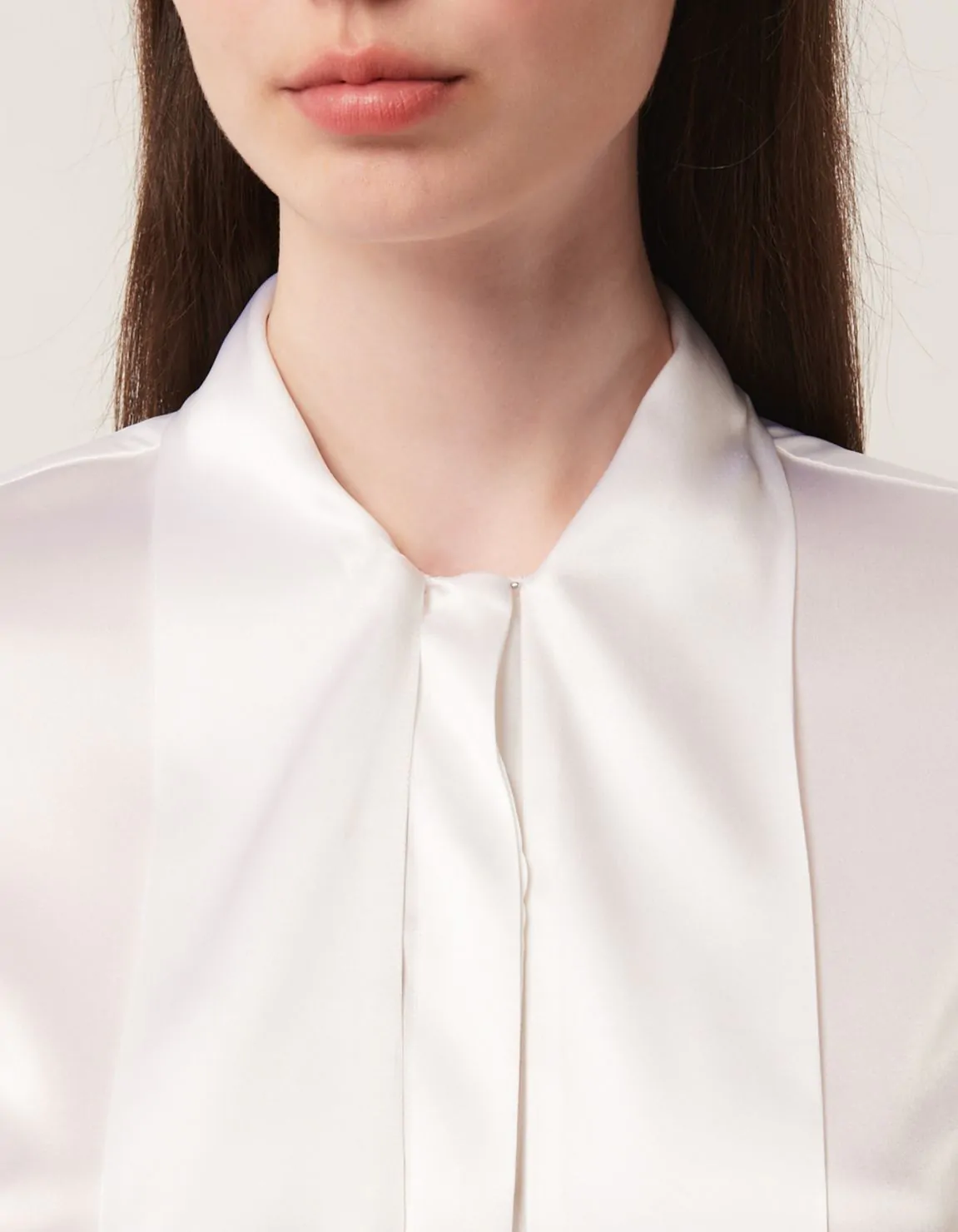 Xacus Camicia Bianco Seta Tinta Unita