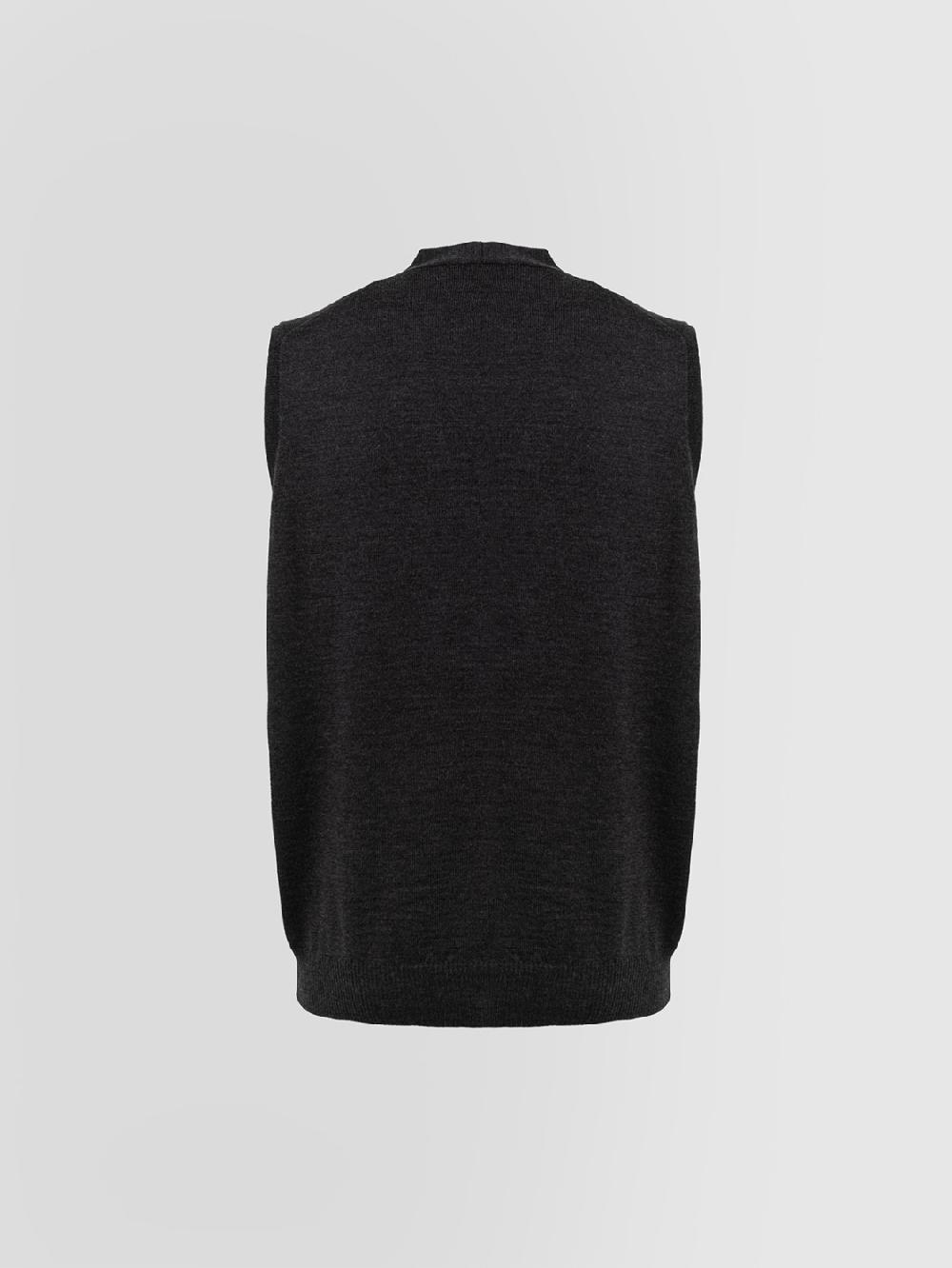 Alpha studio GILET IN MERINOS CON BOTTONI Sottocosto