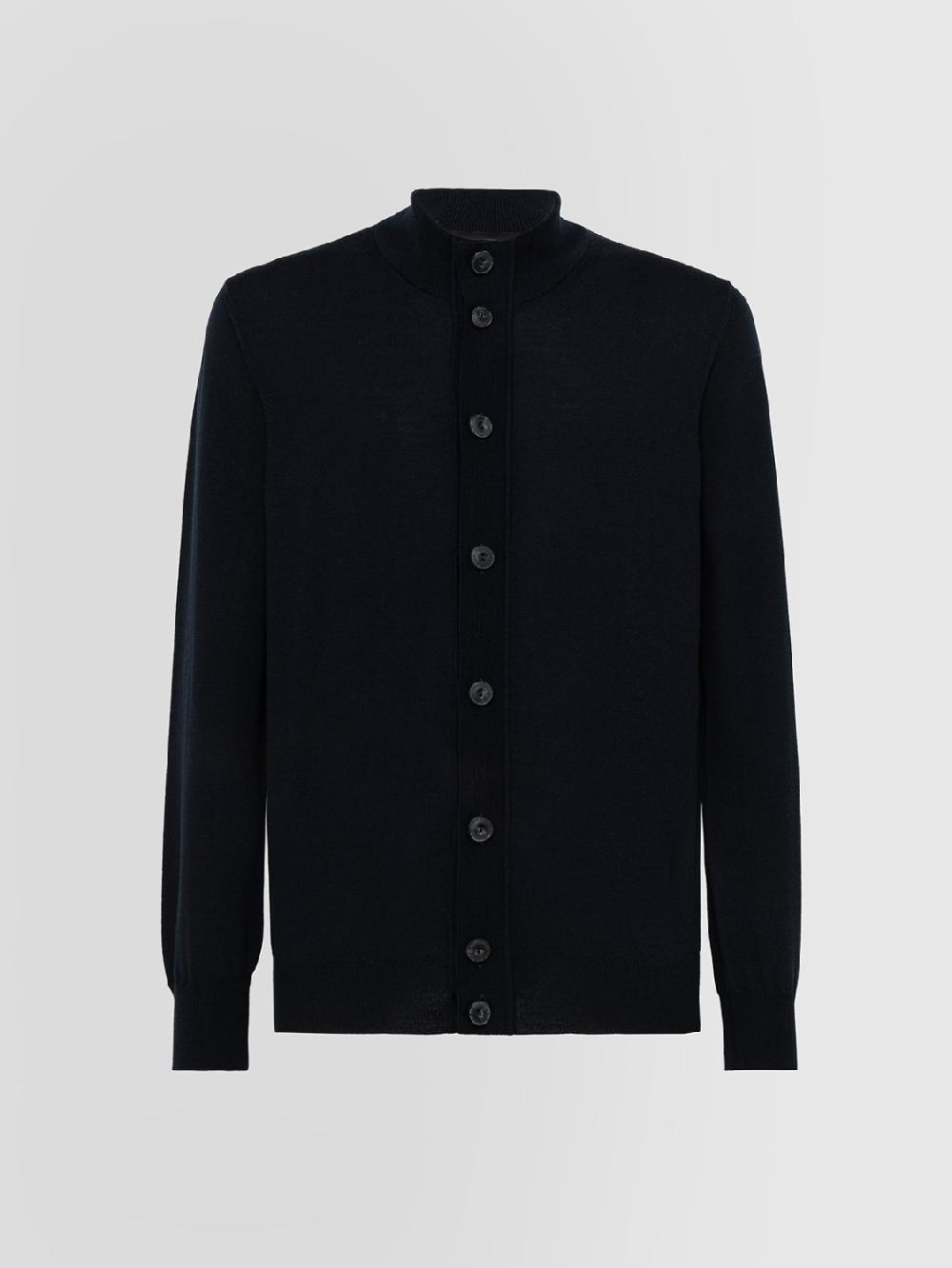 Alpha studio BLOUSON IN MERINOS CON BOTTONI