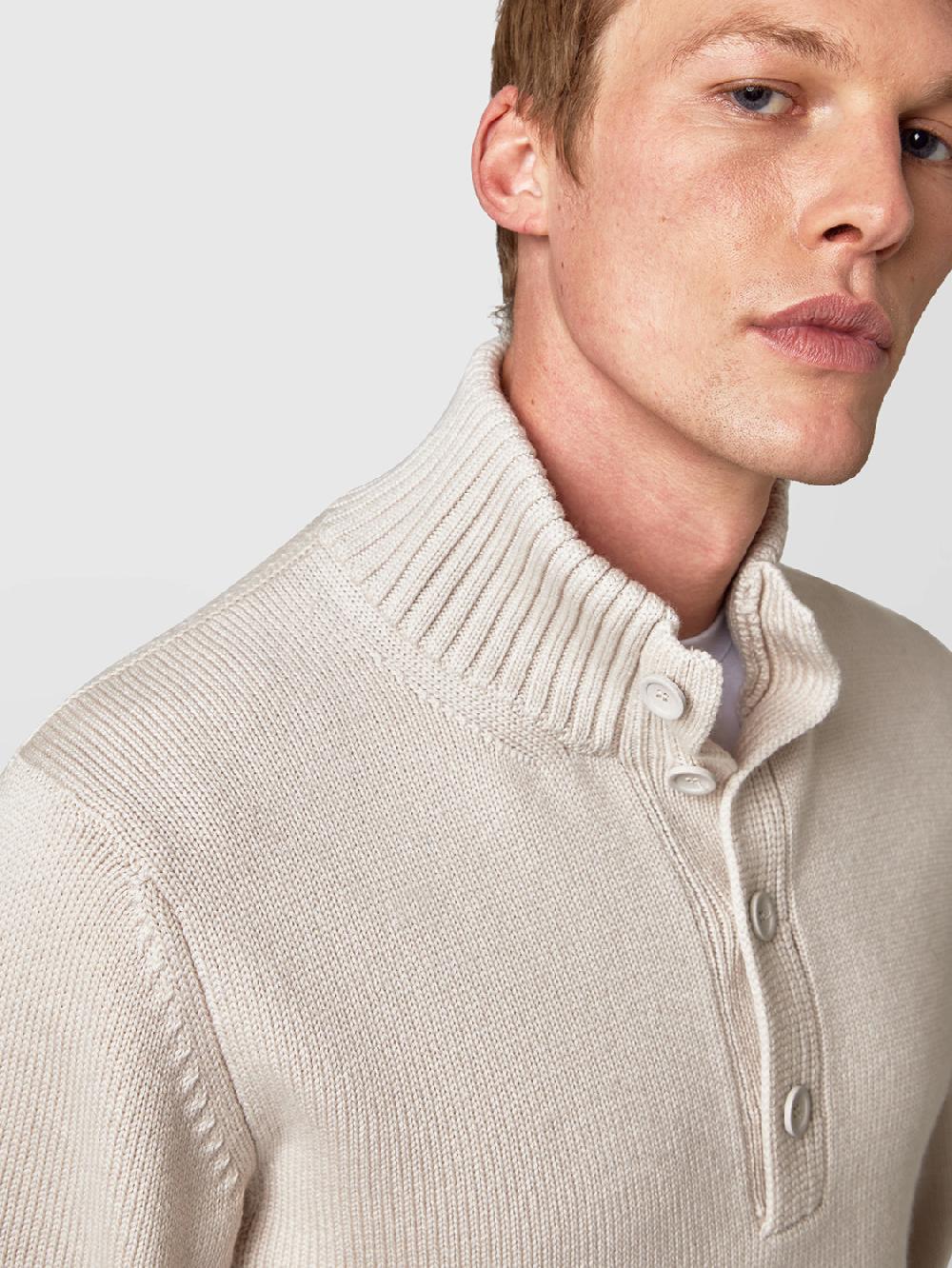 Alpha studio LUPETTO CON BOTTONI IN MERINOS Vendita Calda