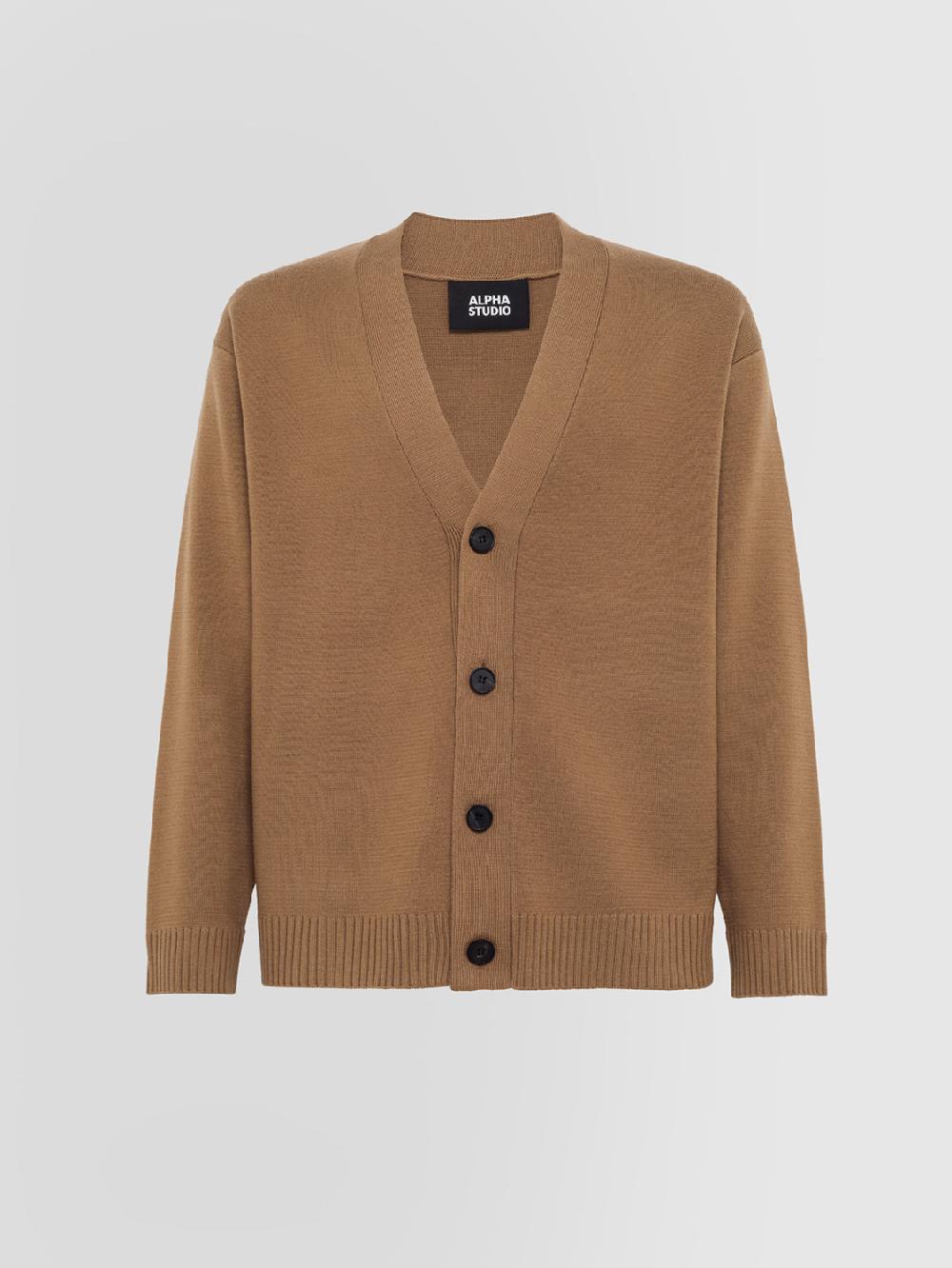 Alpha studio CARDIGAN COMFORT IN LANA