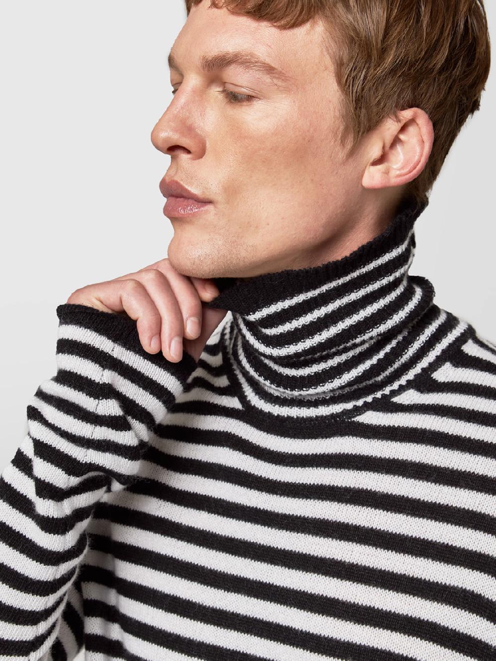 Alpha studio LUPETTO RIGATO IN LANA E CASHMERE Promozione Limitata