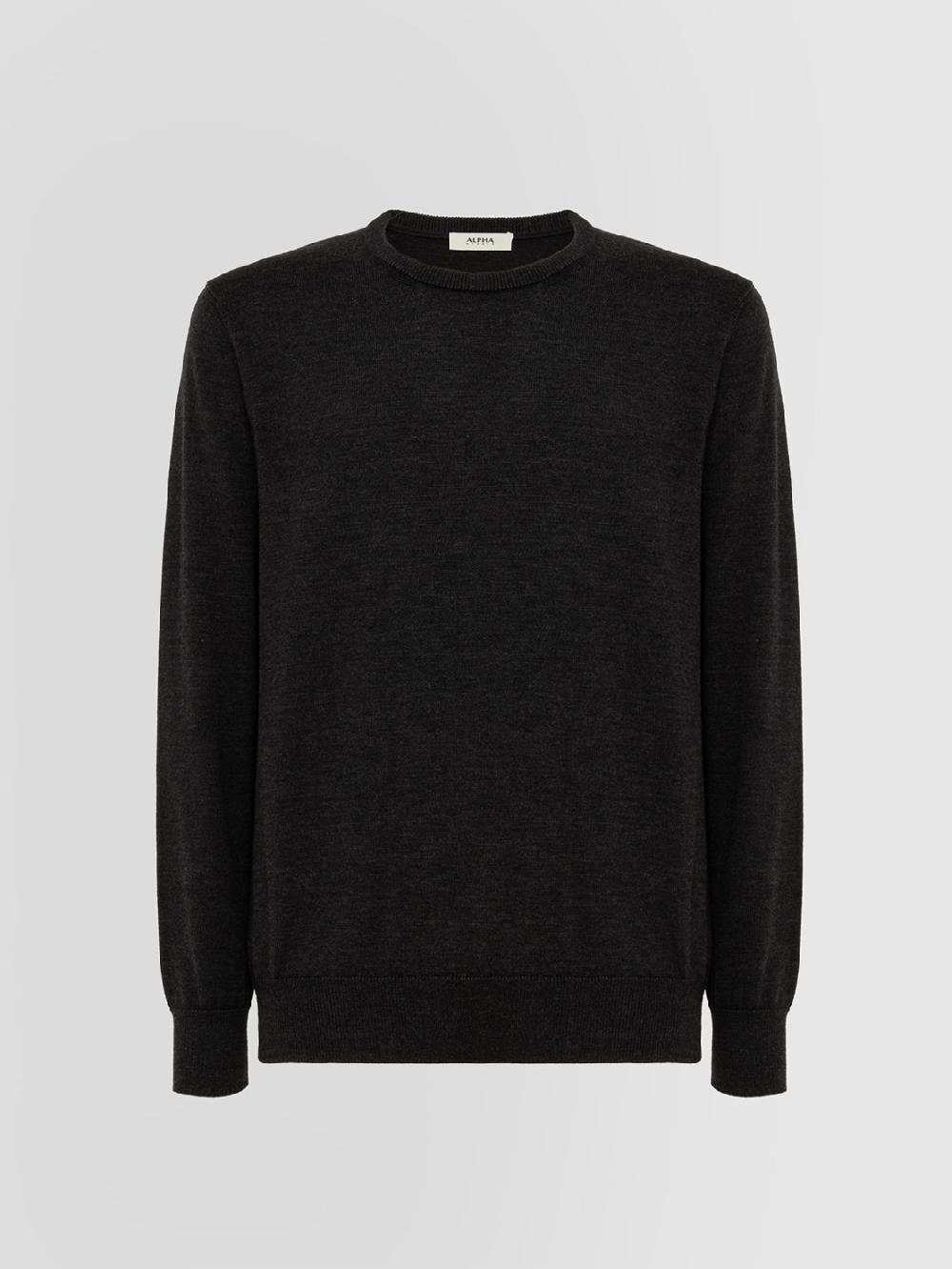 Alpha studio GIROCOLLO IN MERINOS E CASHMERE