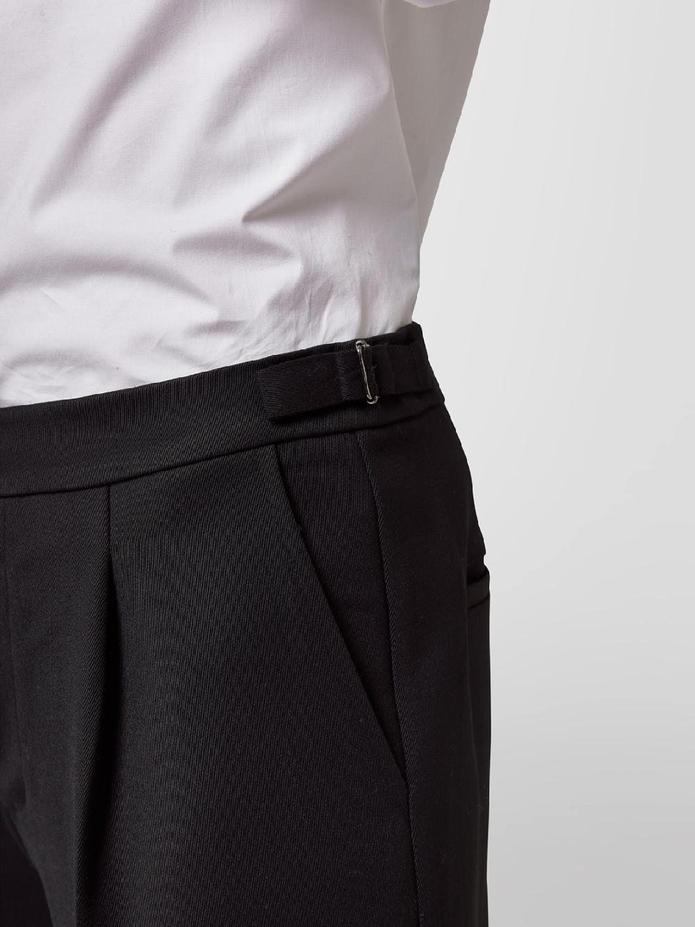 Alpha studio PANTALONE OVER IN GABARDINA DI LANA Vendita Calda