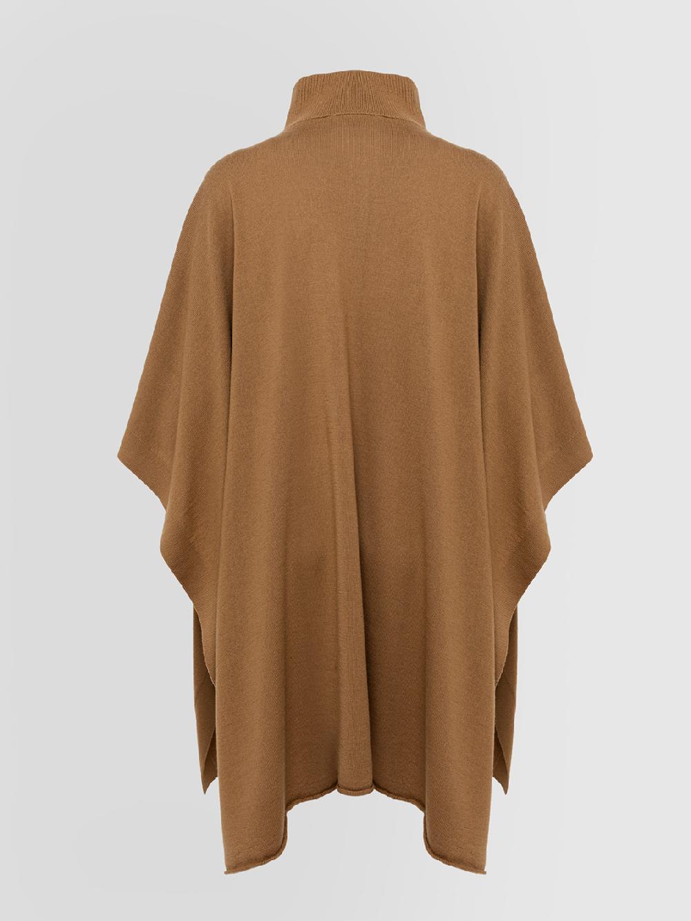 Alpha studio LUPETTO ZIP PONCHO RASATO Italy