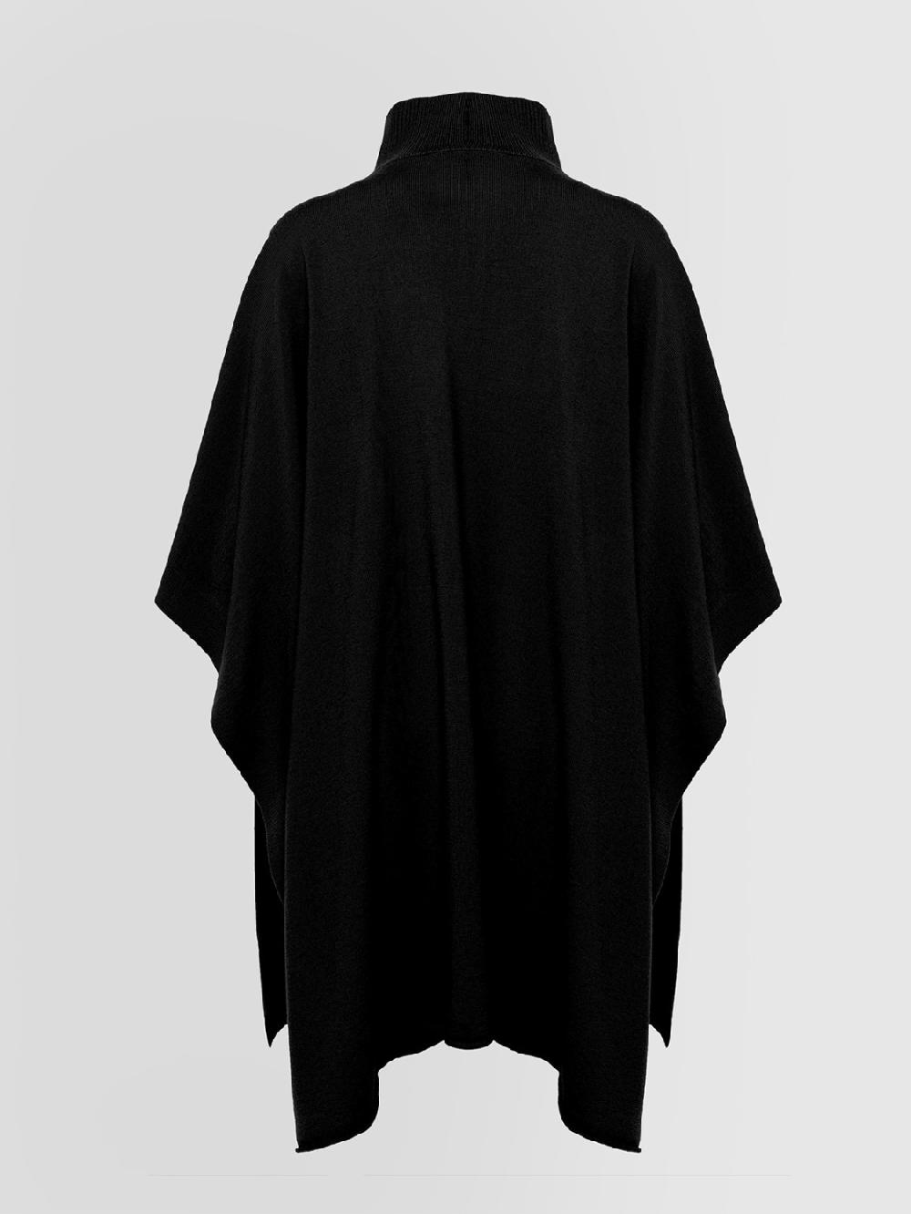 Alpha studio LUPETTO ZIP PONCHO RASATO Italia