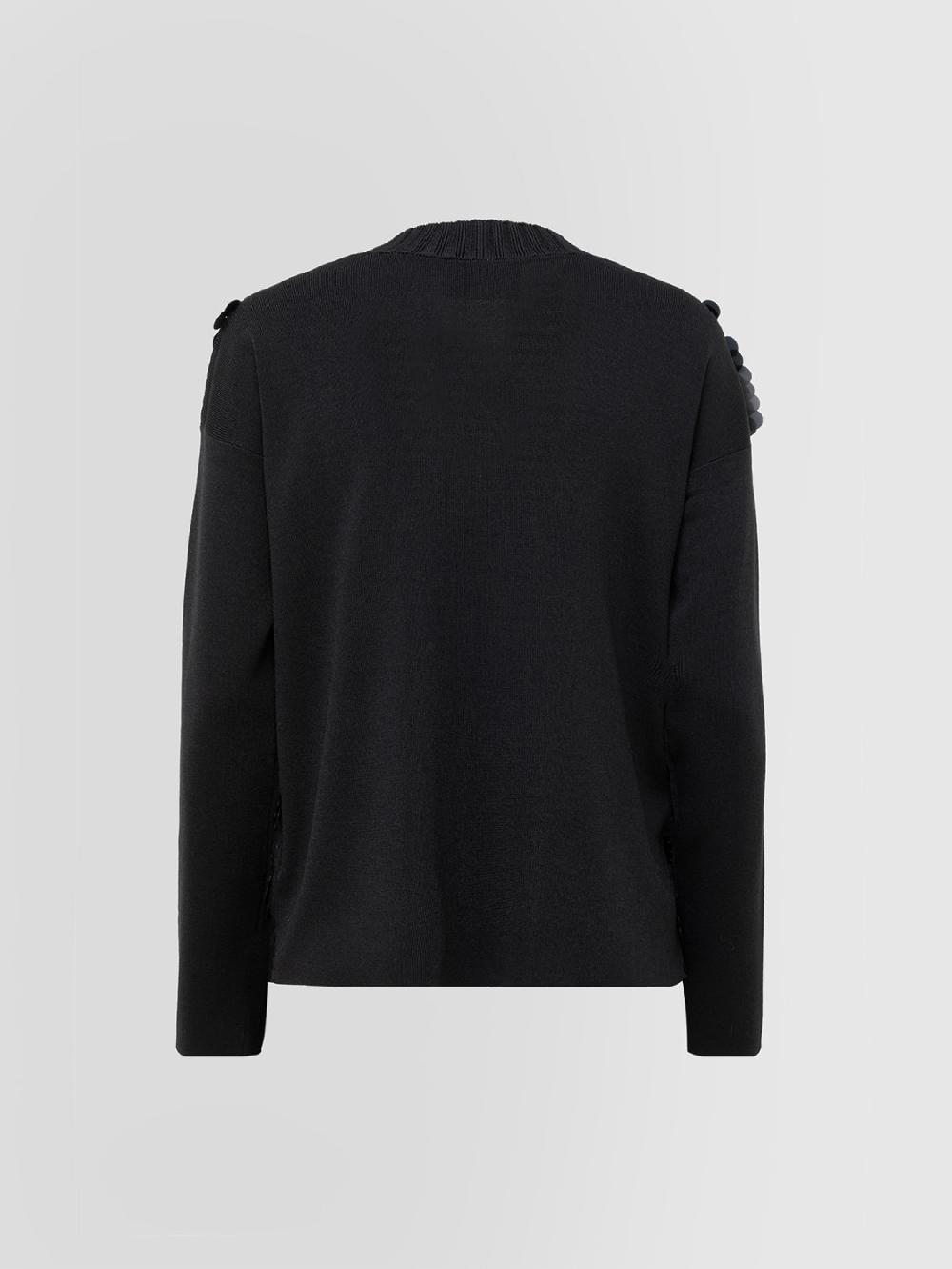 Alpha studio SCOLLO V M/L RASATO CON RICAMO Promozione Limitata