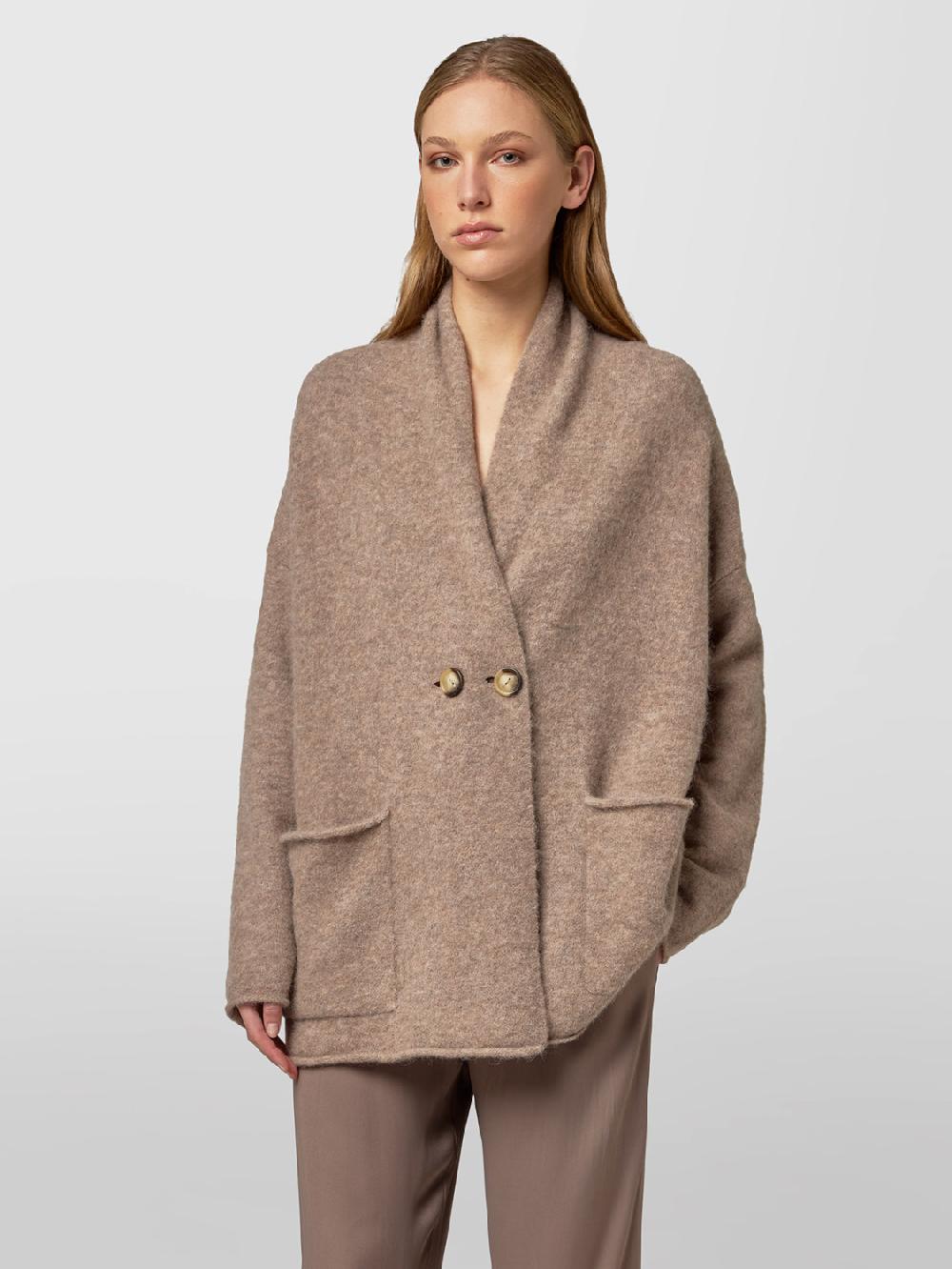 Alpha studio CARDIGAN DOPPIOPETTO RASATO BRUSHED Shopping Online
