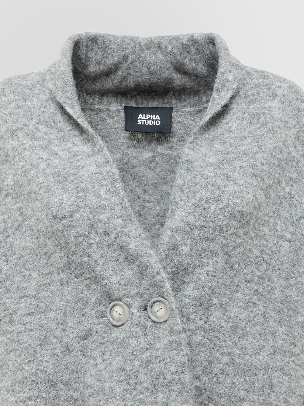 Alpha studio CARDIGAN DOPPIOPETTO RASATO BRUSHED Affare Del Giorno