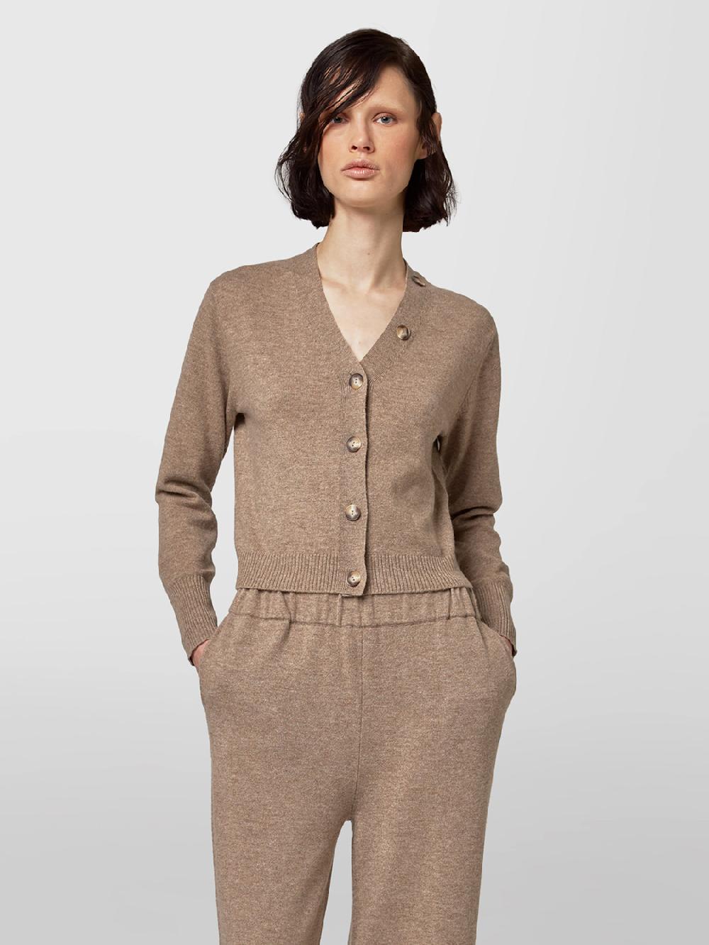 Alpha studio CARDIGAN CROPPED FIT M/L RASATO Presa