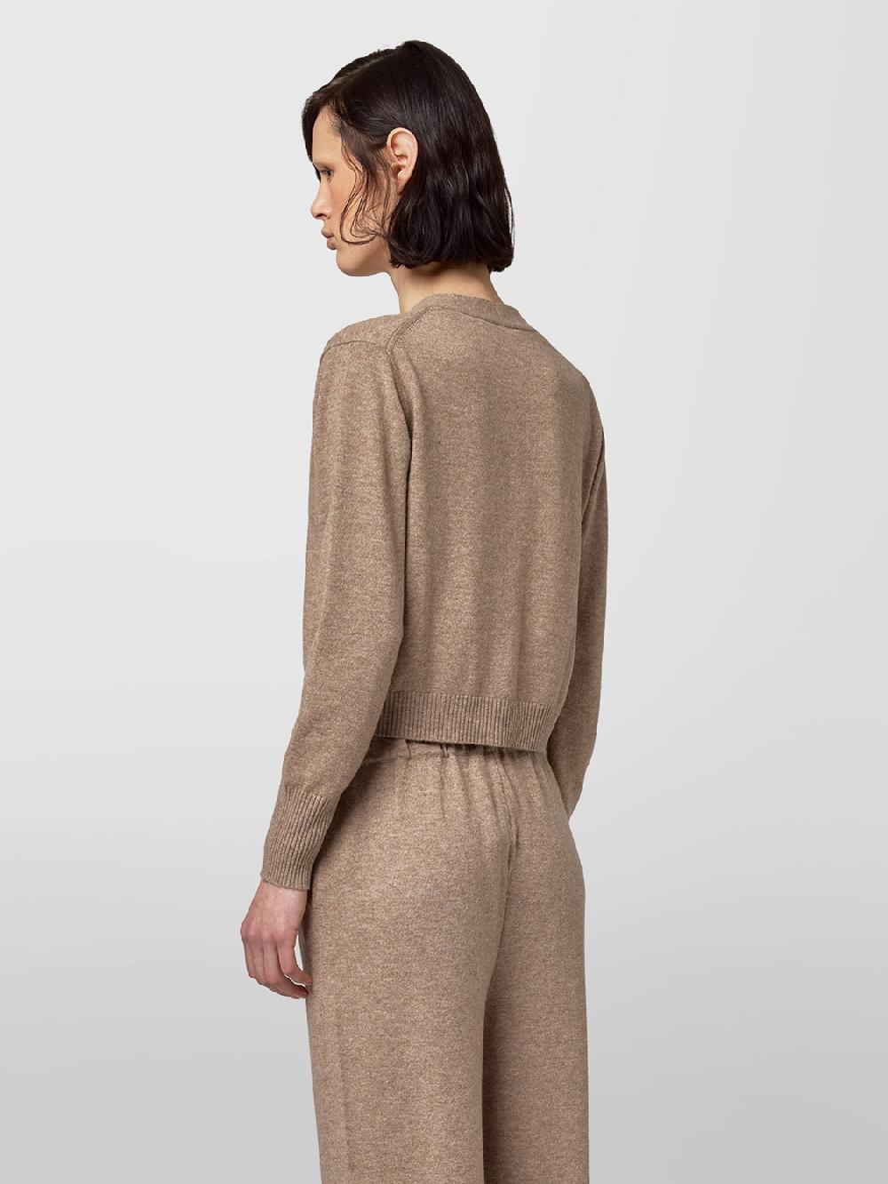 Alpha studio CARDIGAN CROPPED FIT M/L RASATO Presa