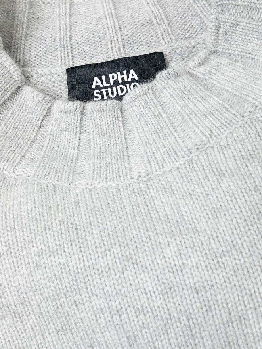 Alpha studio GIROCOLLO M/L RASATO Ritorno libero