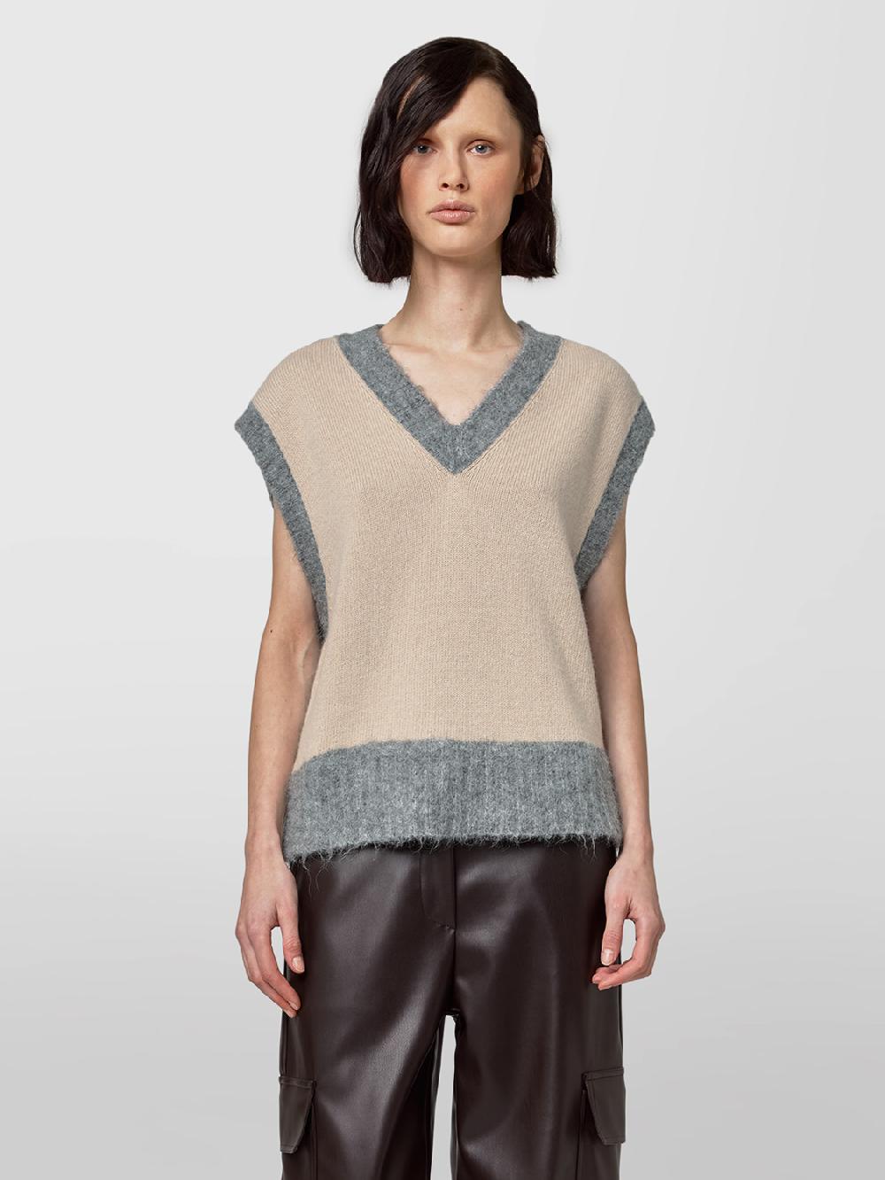 Alpha studio SCOLLO V S/M RASATO BI-MATERIALE Saldi Di Fabbrica