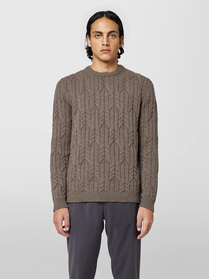 Alpha studio GIROCOLLO IN CASHMERE TRECCIA Presa