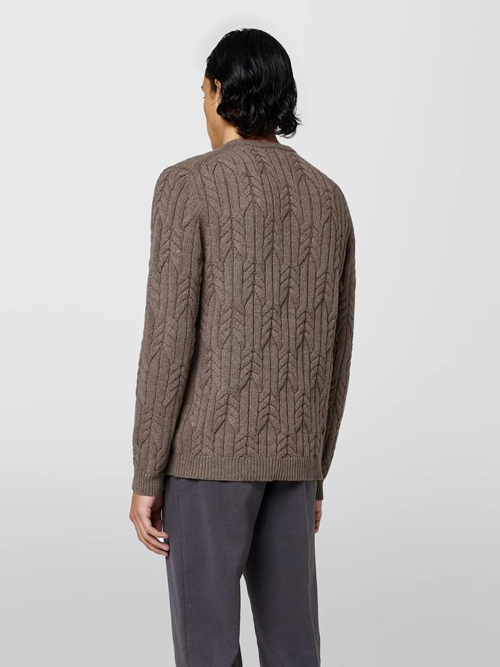 Alpha studio GIROCOLLO IN CASHMERE TRECCIA Presa
