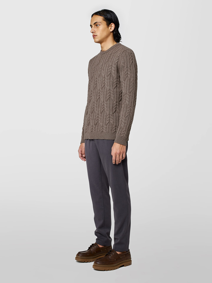 Alpha studio GIROCOLLO IN CASHMERE TRECCIA Presa
