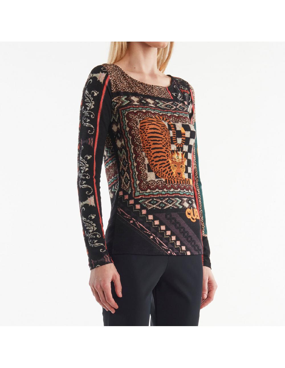 Angelo marani T-SHIRT ST QUEEN M/L Vendita Calda