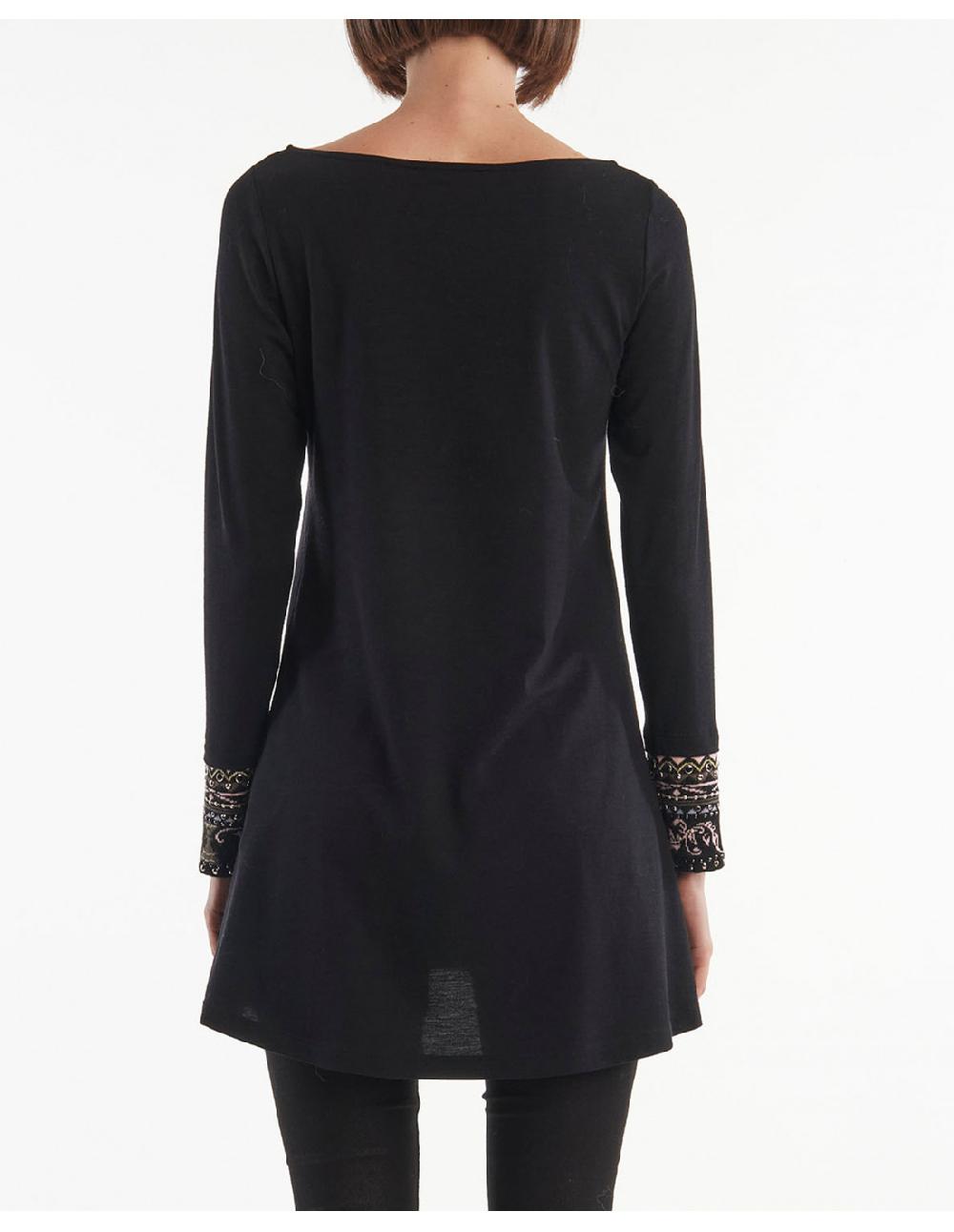 Angelo marani T-SHIRT IN JERSY CONPOLSI JACQUARD+APPL Vendita Economica