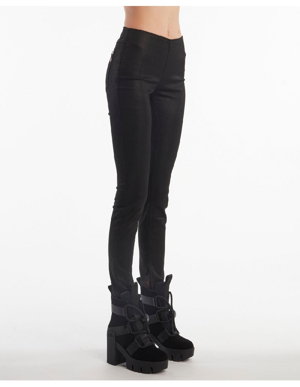 Angelo marani LEGGINGS SPALMATO C/SPACCO Consegna Veloce