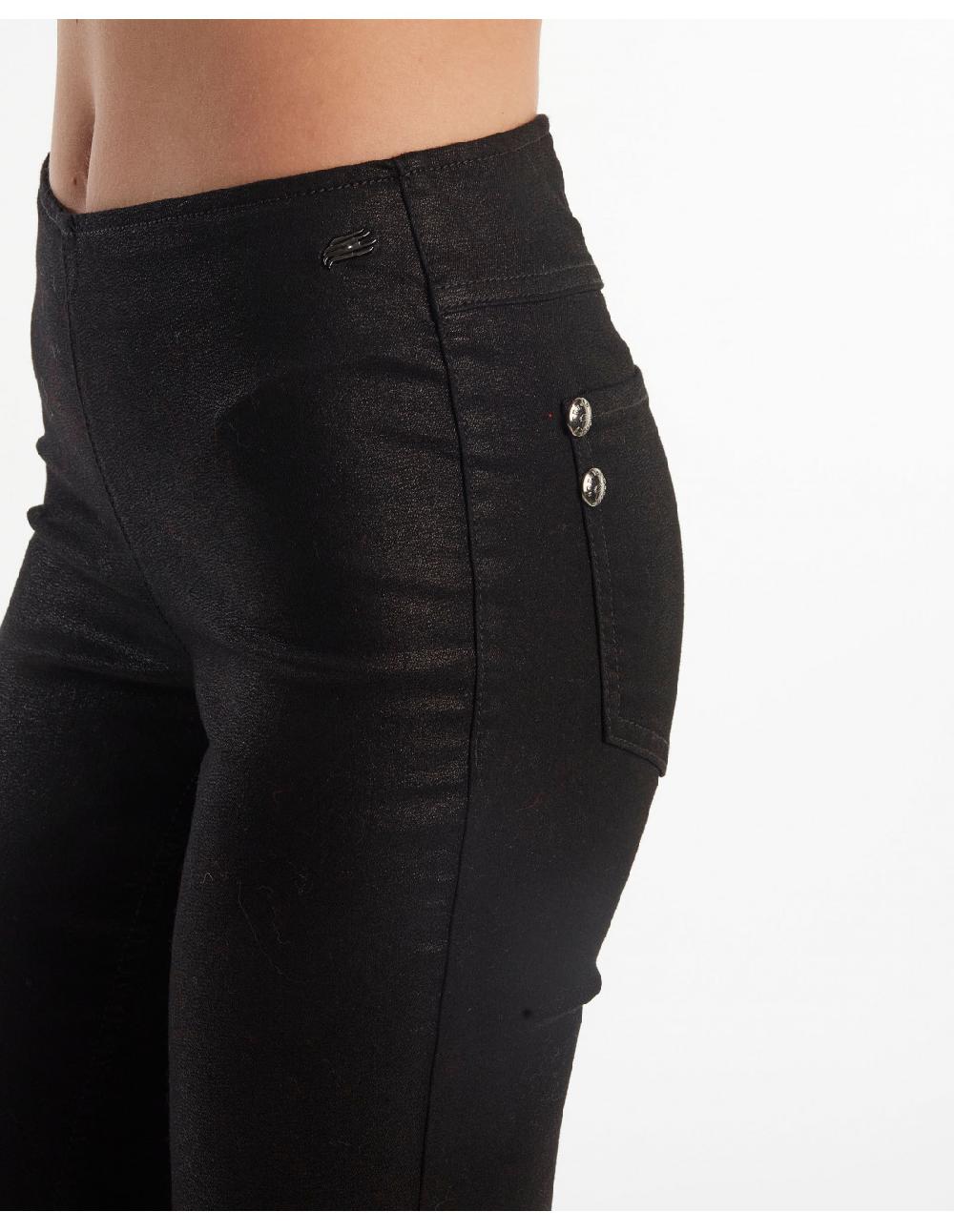 Angelo marani LEGGINGS SPALMATO C/SPACCO Consegna Veloce